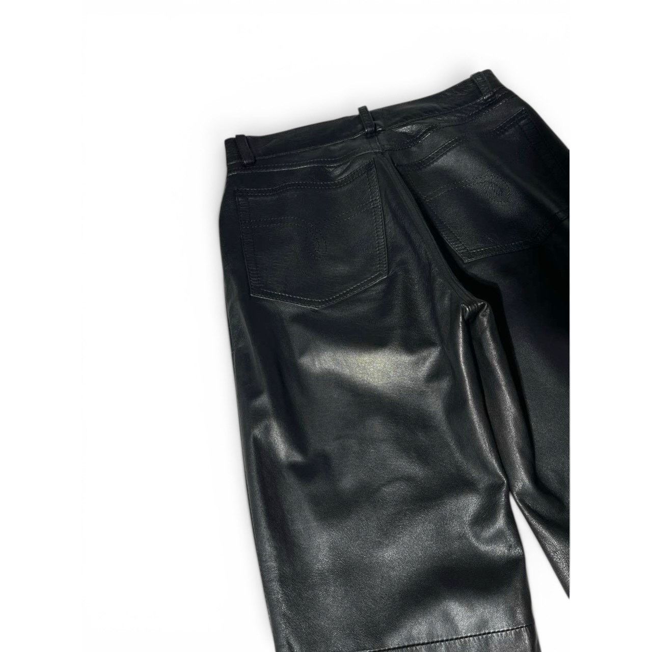 Ralph Lauren Purple Label Ralph Lauren Purple Label Rare Black Leather Pants Size 25" / US 0 / IT 36 - 5 Thumbnail