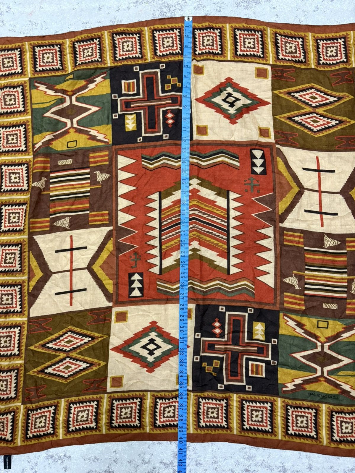 Balenciaga Vintage 90s Balenciaga American Indian Germantown Rug Wool Size ONE SIZE - 17 Thumbnail