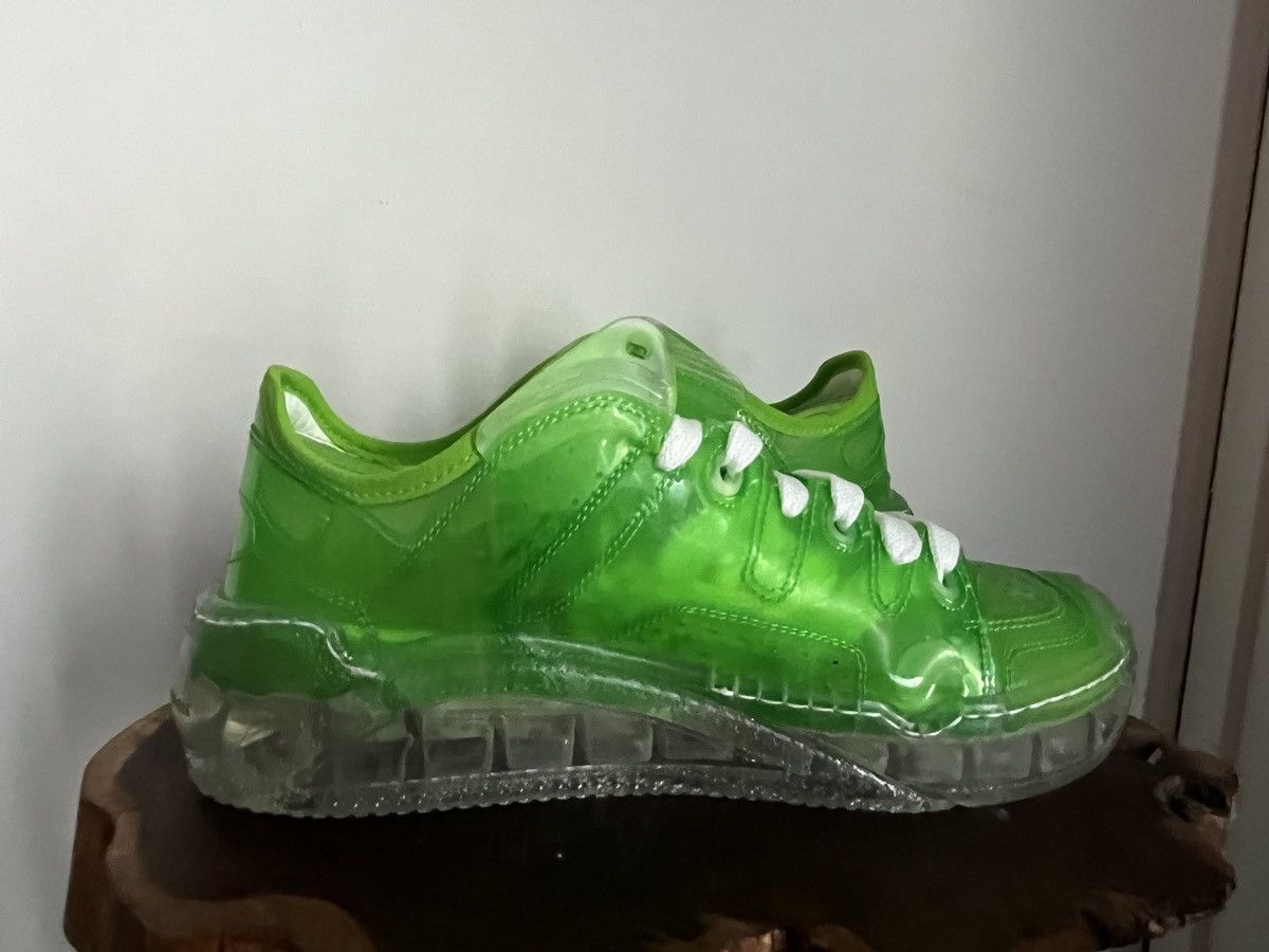 GCDS Men's GCDS In Goal We Trust Lime Transparent Sneakers 6.5/ Size US 7 / EU 40 - 9 Thumbnail