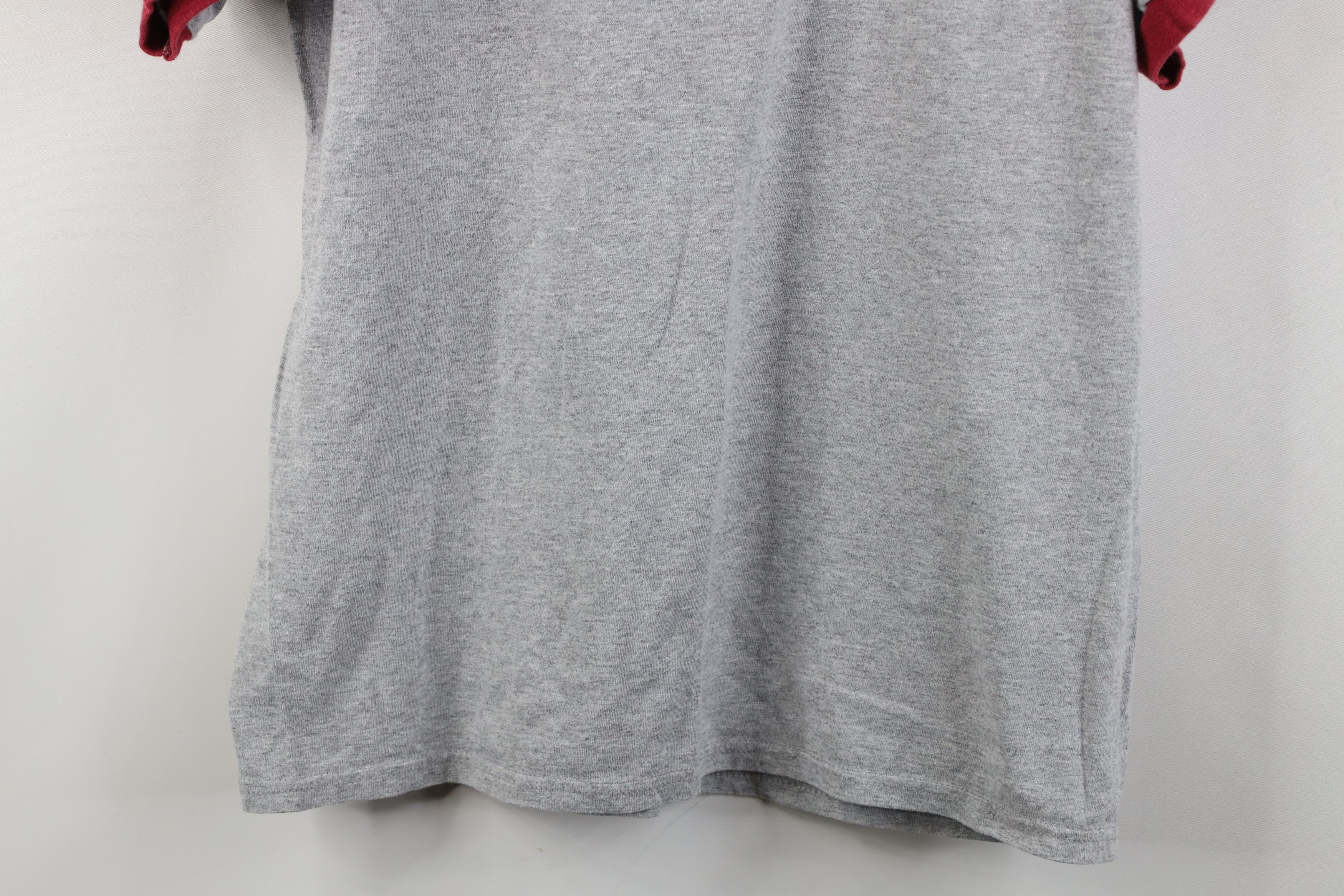Vintage Vintage 90s Y2K Streetwear Blank Short Sleeve Ringer T-Shirt Size US L / EU 52-54 / 3 - 10 Thumbnail