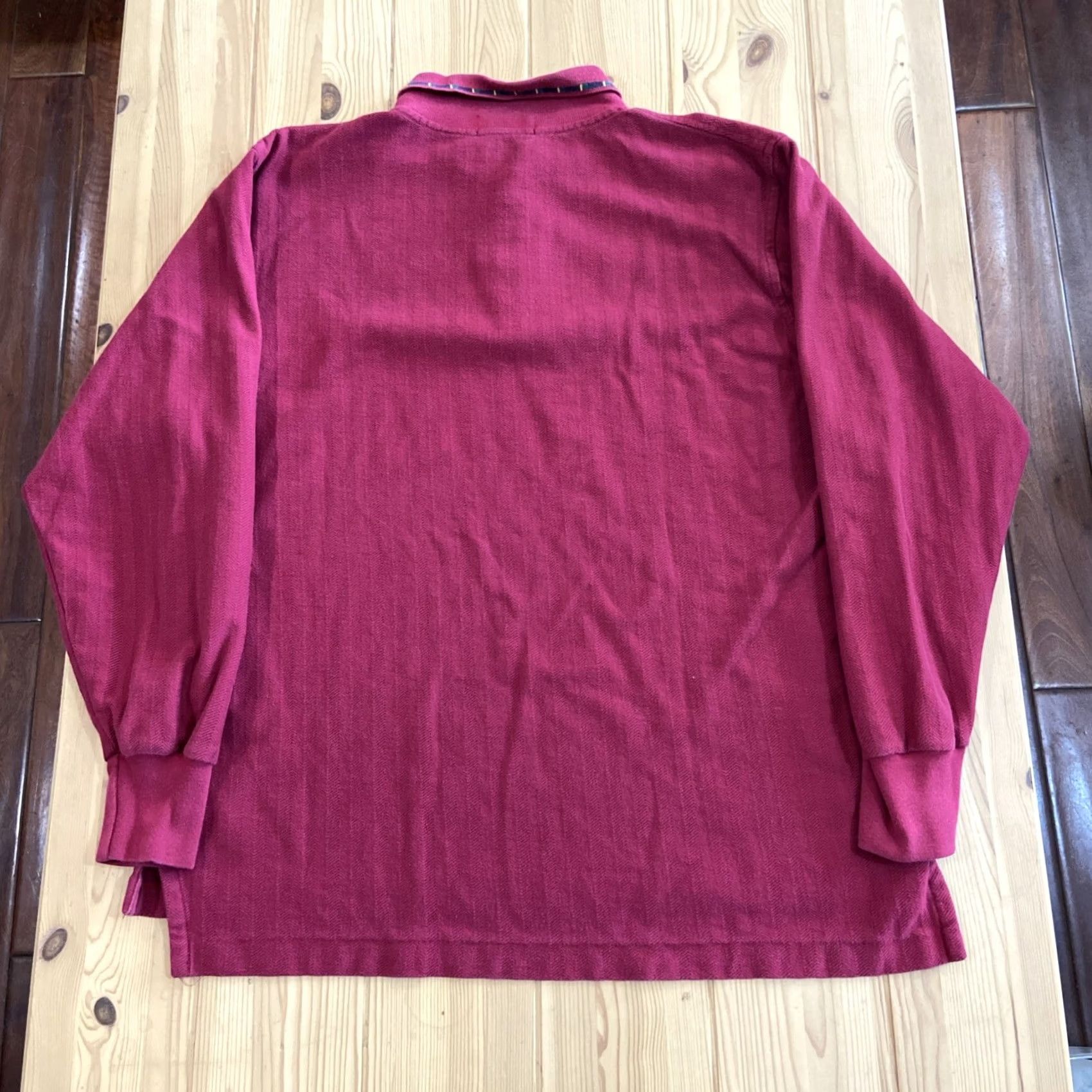 Abercrombie & Fitch Abercrombie & Fitch Shirt Button-Up Mens Herringbone Purple Longsleeve Slim Regular Size M Button-Up Pocketed Collared Size US M / EU 48-50 / 2 - 5 Thumbnail