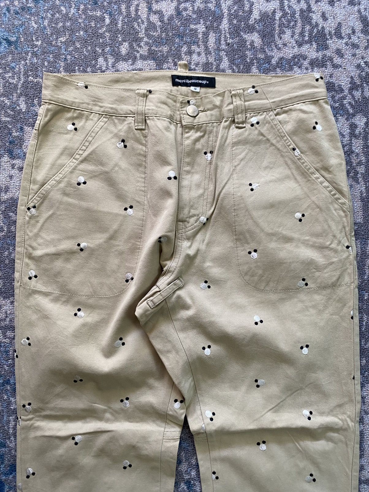 Issey Miyake × Japanese Brand × mercibeaucoup Japanes mercibeaucoup issey miyake Emboidery Casual Pants Size US 30 / EU 46 - 3 Thumbnail