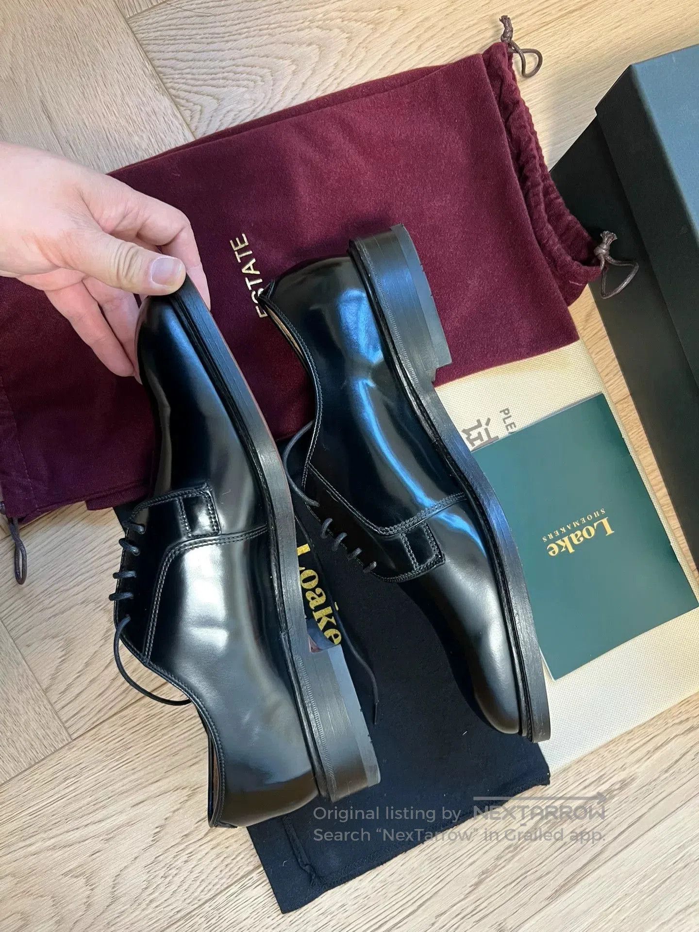 Loake Loake Men's Derby Shoes Handcrafted Leather. Size US 10.5 / EU 43-44 - 5 Thumbnail