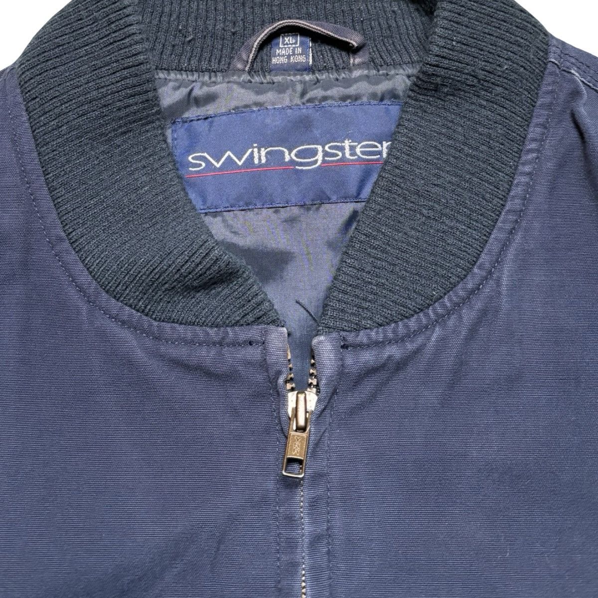 Other Vintage Swingster Faded Navy Blue Bomber Jacket Men's XL Size US XL / EU 56 / 4 - 3 Thumbnail