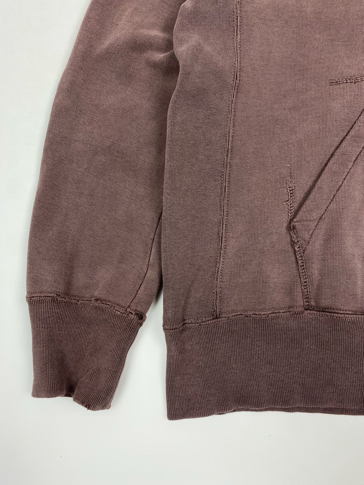 Japanese Brand Remi Relief Distressed Brown Special Finish Boxy Hoodie Size US S / EU 44-46 / 1 - 5 Thumbnail