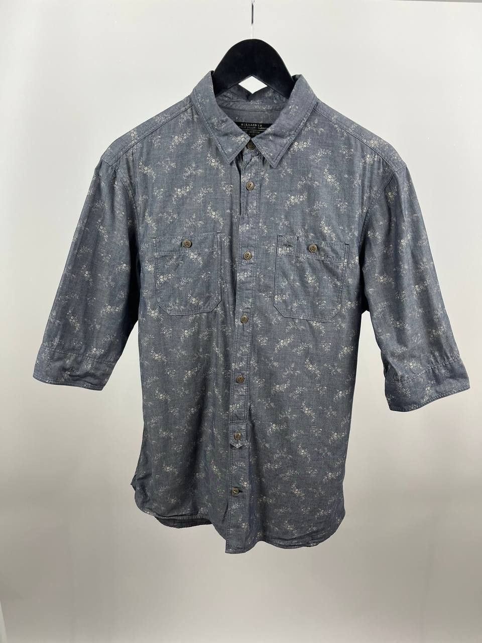 Allsaints AllSaints Floral Print Shirt 1/2 Sleeve Button Down Size US M / EU 48-50 / 2 - 1 Thumbnail