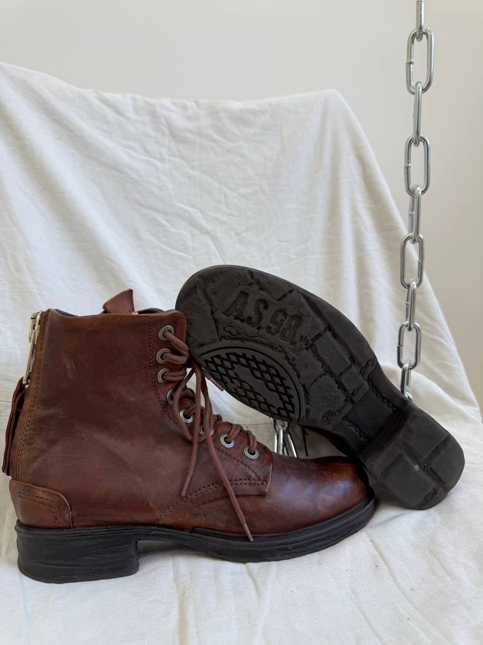 A.S.98 Avant Garde A.S. 98 14th Addiction Style Leather Boots Size US 7 / IT 37 - 4 Thumbnail