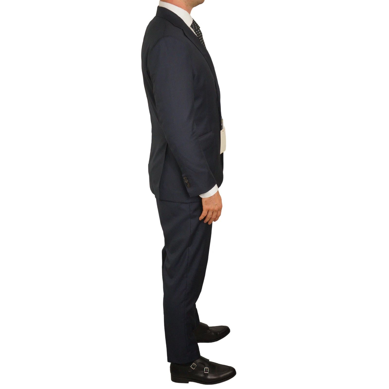 Suitsupply Men Suitsupply Suit Lazio Single Breasted Navy Blue US46S Size 46S - 2 Thumbnail
