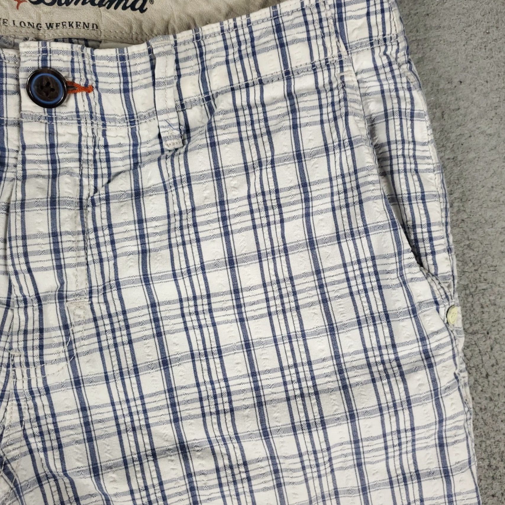 Tommy Bahama VINTAGE Tommy Bahama Men's Shorts 32 Cotton Plaid Flat Front Casual Summer Blue Size US 32 / EU 48 - 3 Thumbnail