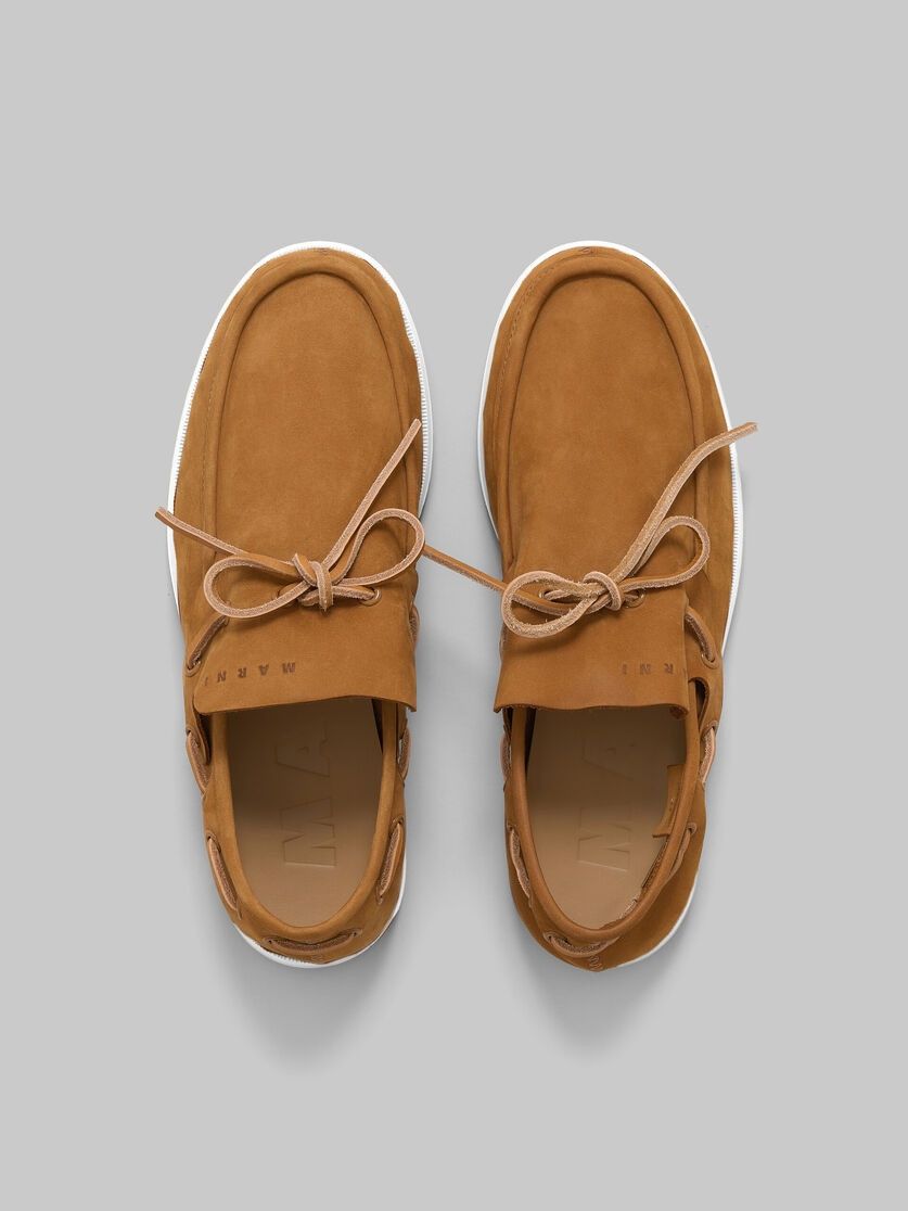 Marni o1w1db10426 Nubuck Boat Loafer in Brown Size US 10 / EU 43 - 2 Thumbnail