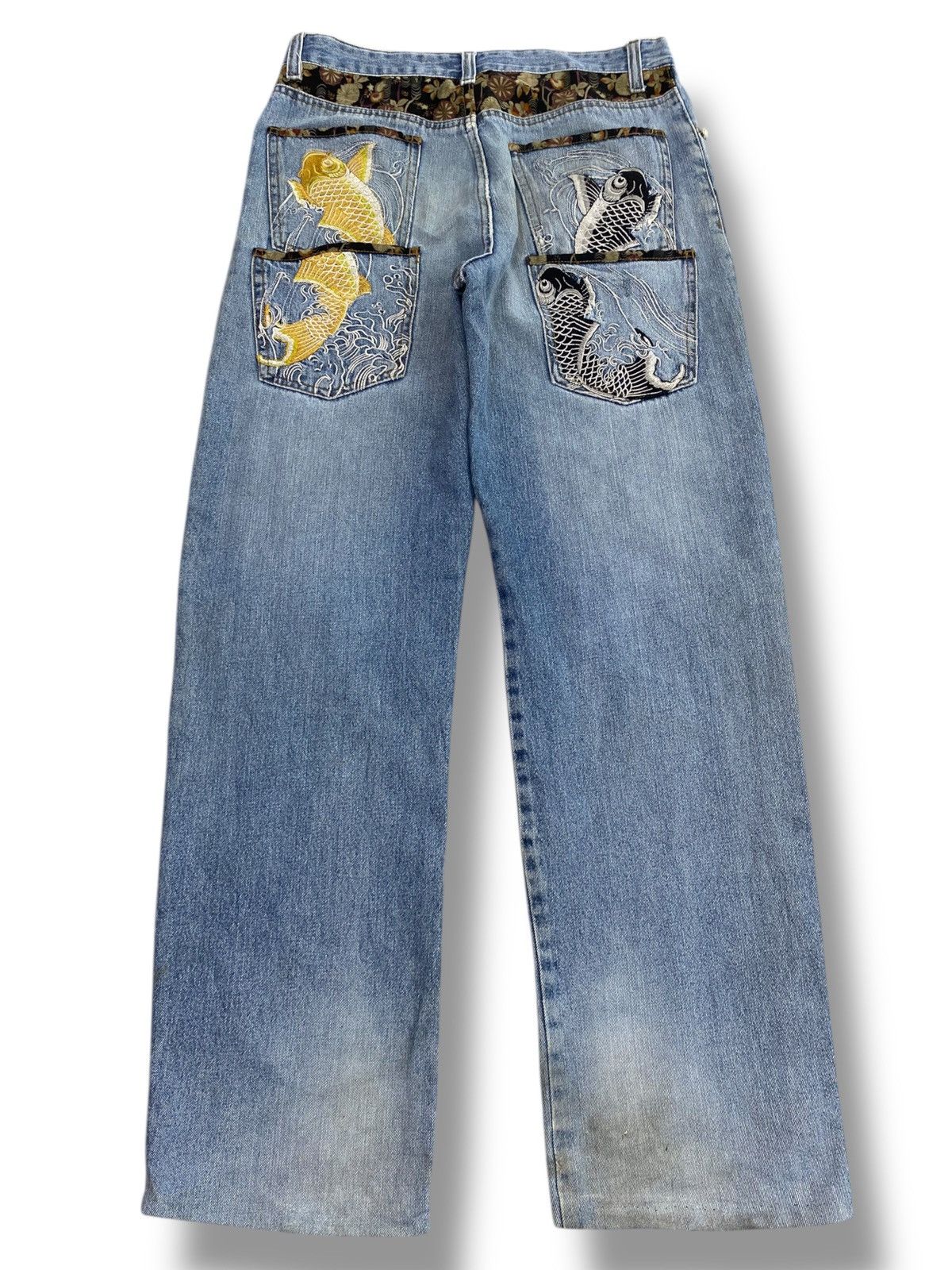 Japanese Brand Japanese Brand Faded Wash Style Ripped Jeans Size US 32 / EU 48 - 3 Thumbnail