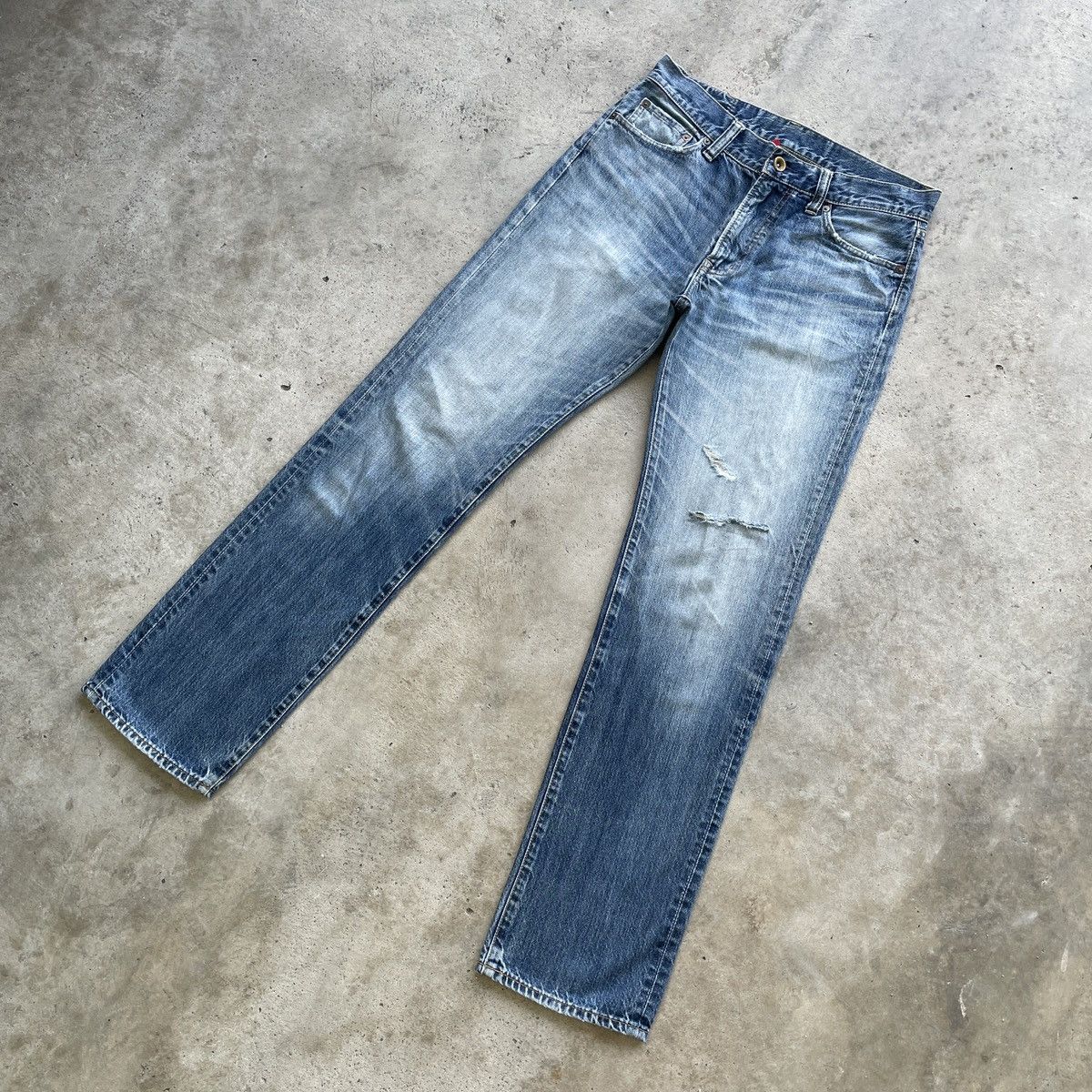 Japanese Brand W32💥 Vintage Distressed Japanese Jeans Faded Denim Pants Size US 32 / EU 48 - 2 Thumbnail