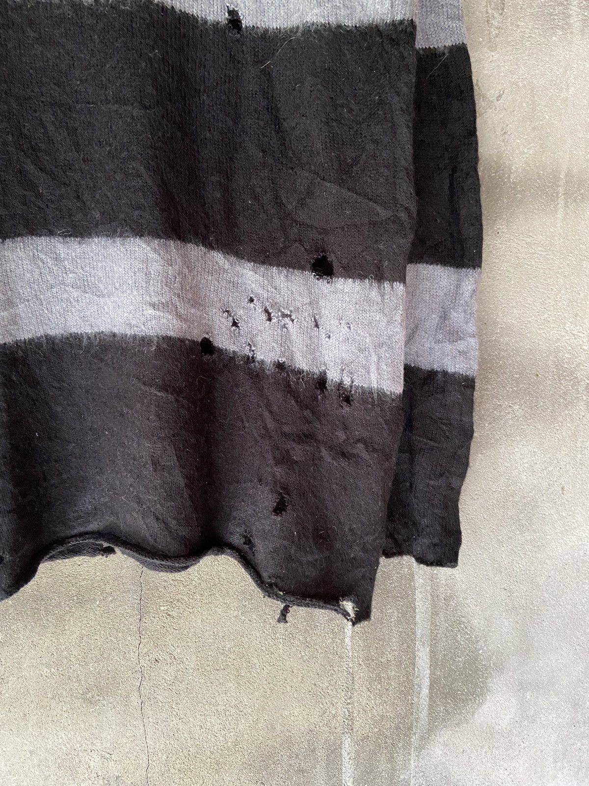 If Six Was Nine STOOGE & CO PUNK DISTRESSED STRIPED KNIT Size US M / EU 48-50 / 2 - 13 Thumbnail