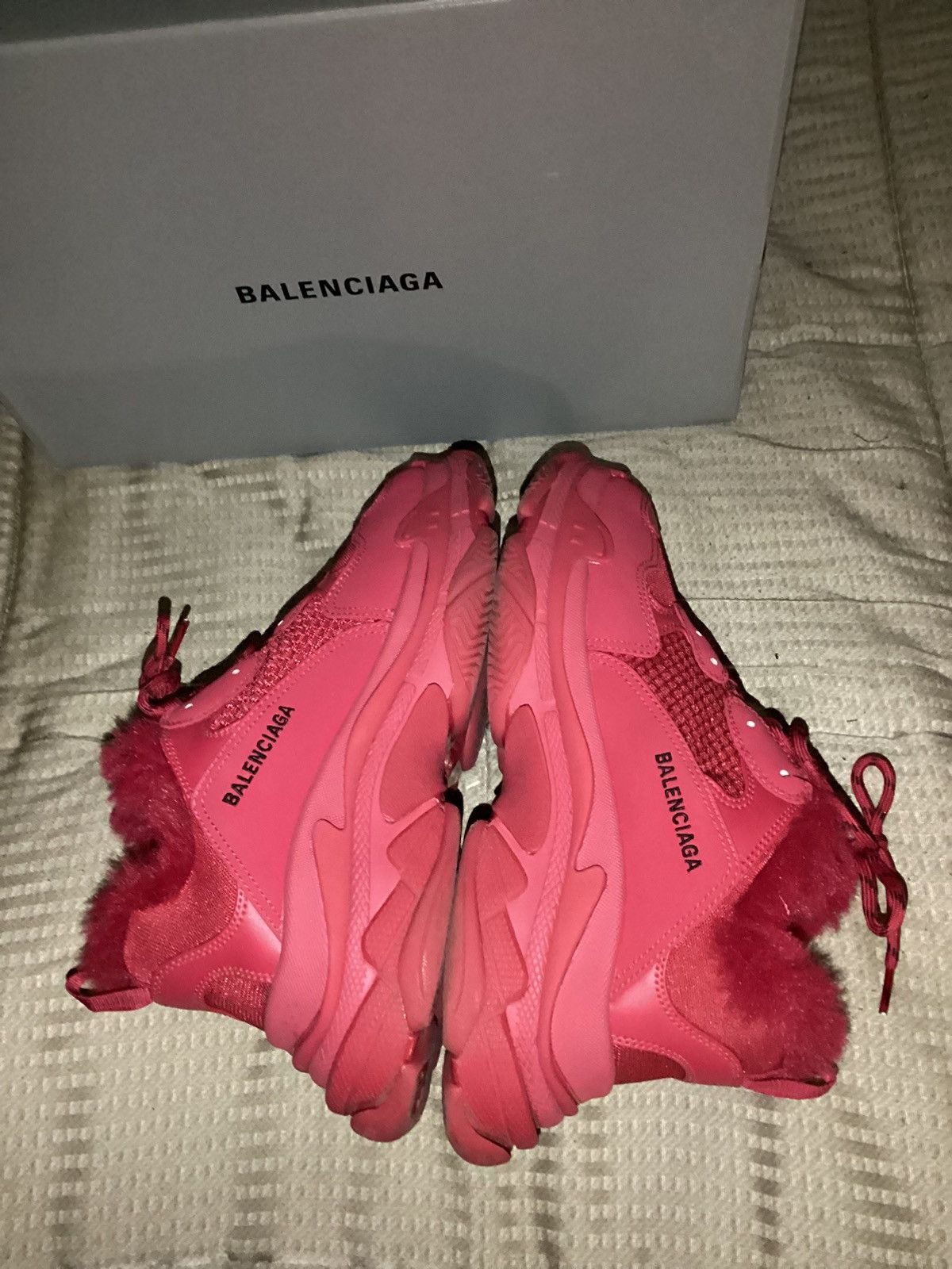 Balenciaga Balenciaga Triple S Faux Fur Size US 11 / EU 44 - 3 Thumbnail