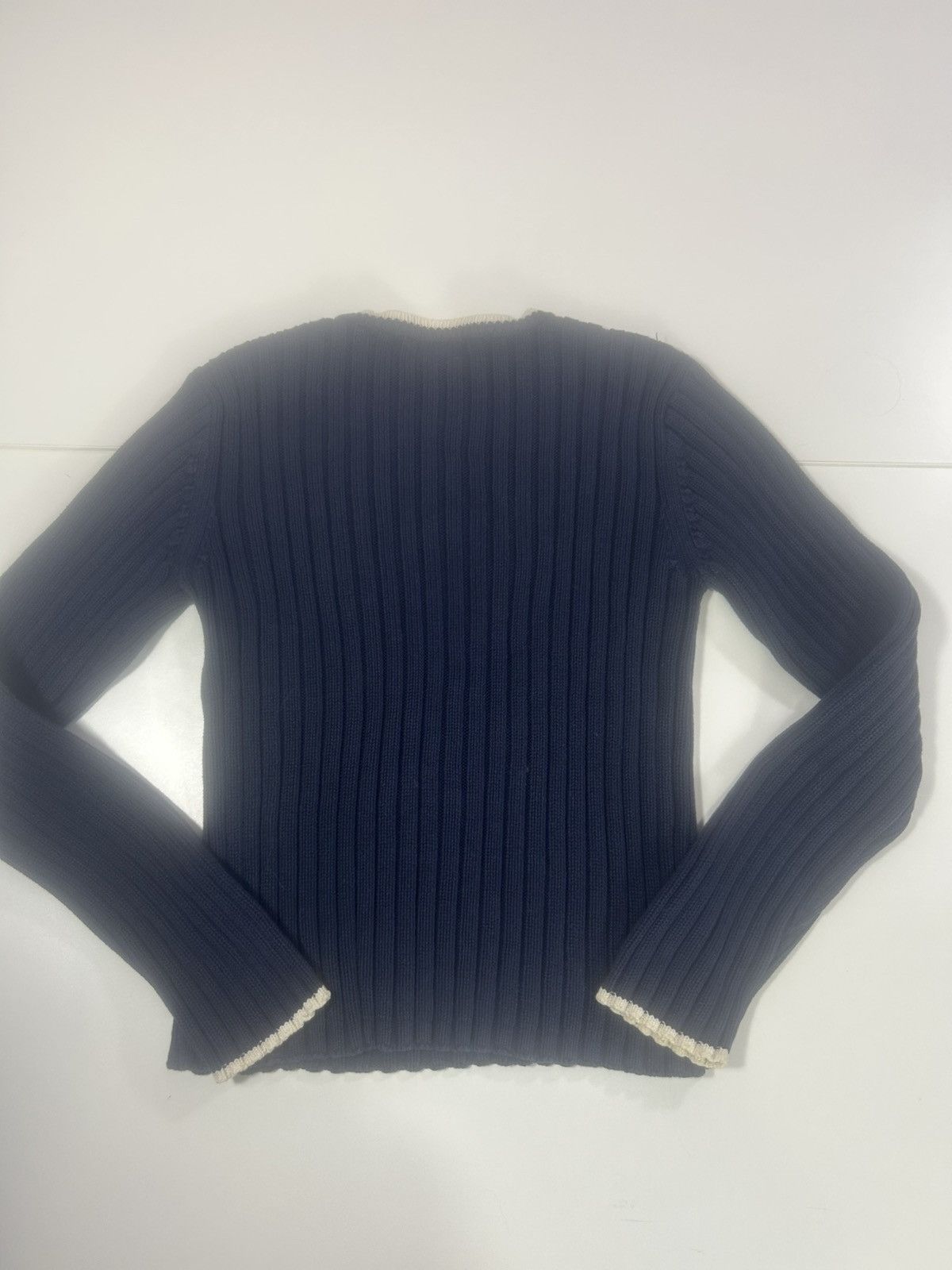 Polo Ralph Lauren RALPH LAUREN POLO JEANS VINTAGE COTTON RIBBED JUMPER SWEATER Size L / US 10 / IT 46 - 6 Thumbnail