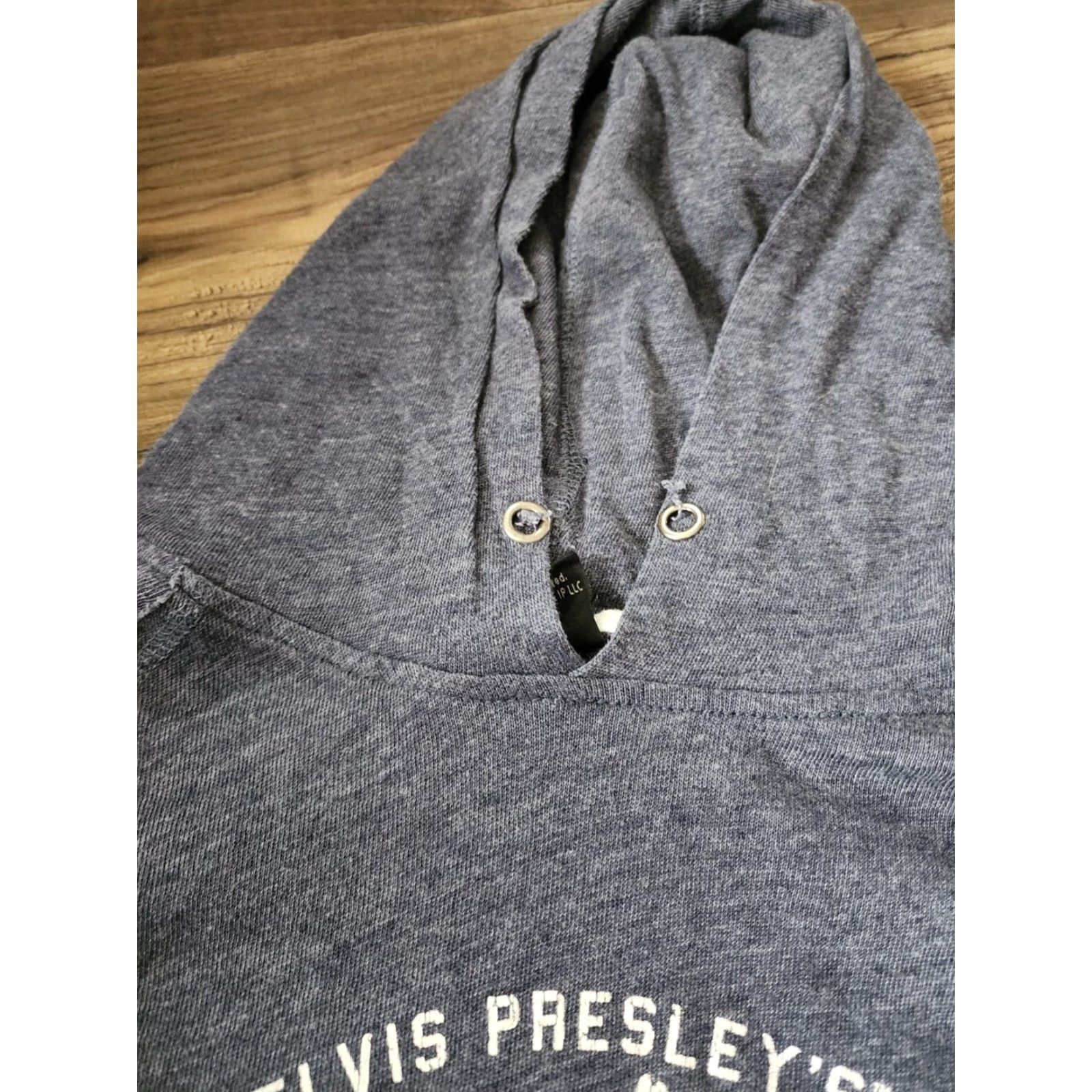 Vintage Womens Blue Graceland Elvis Sweatshirt Hoodie Pullover S Size S / US 4 / IT 40 - 2 Thumbnail