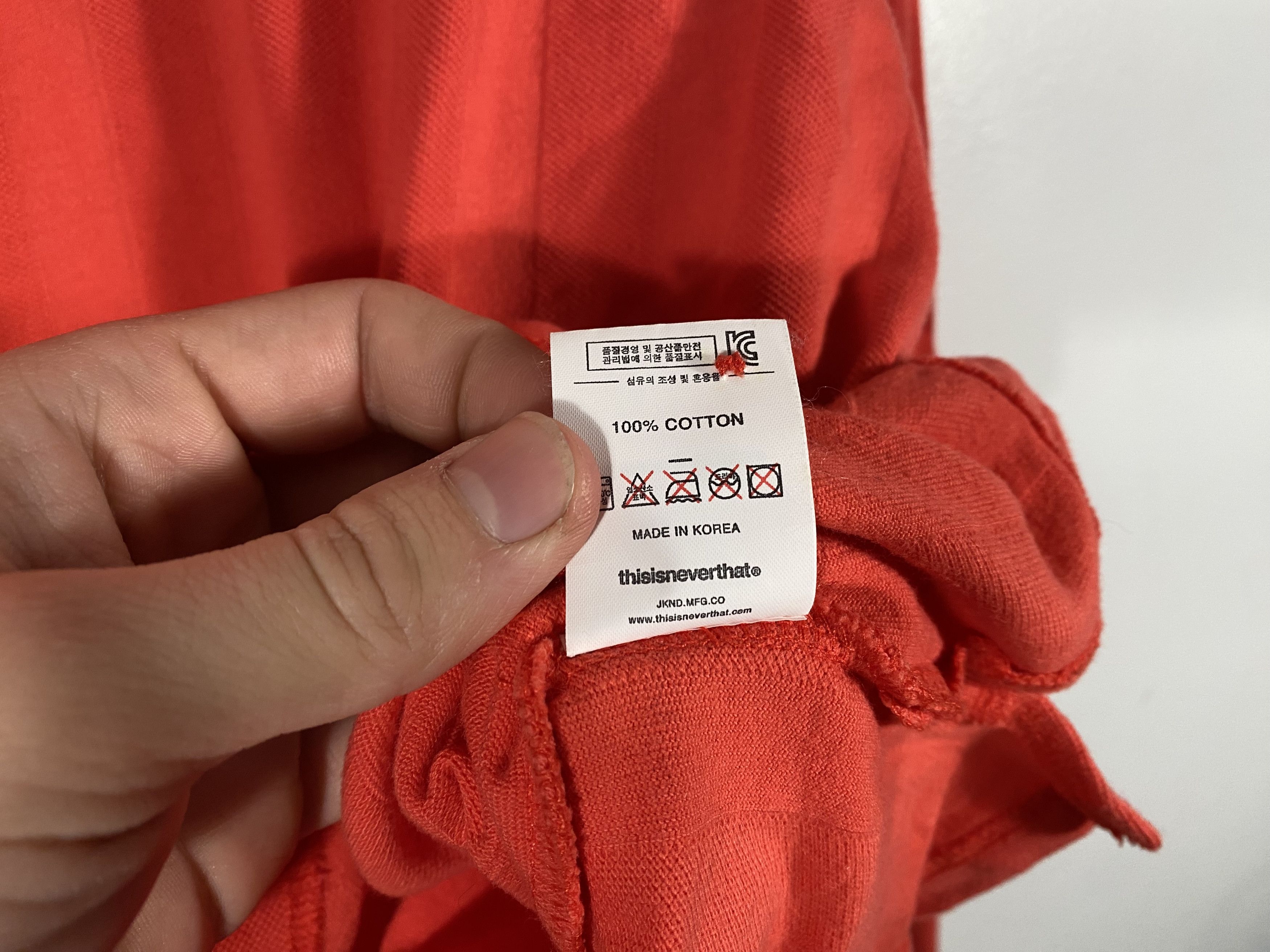 thisisneverthat Thisisneverthat Jaquard Jersey L/S polo red Size US L / EU 52-54 / 3 - 8 Thumbnail