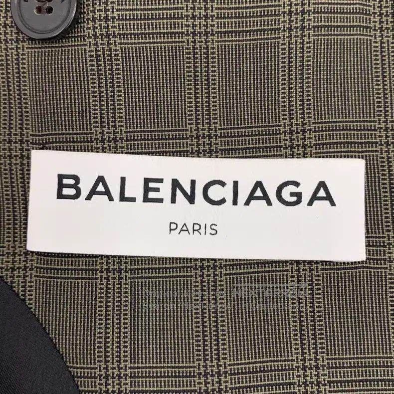 Balenciaga Balenciaga Brown Green Plaid Logo Letter Embroidered Wool Size XS / US 0-2 / IT 36-38 - 5 Thumbnail