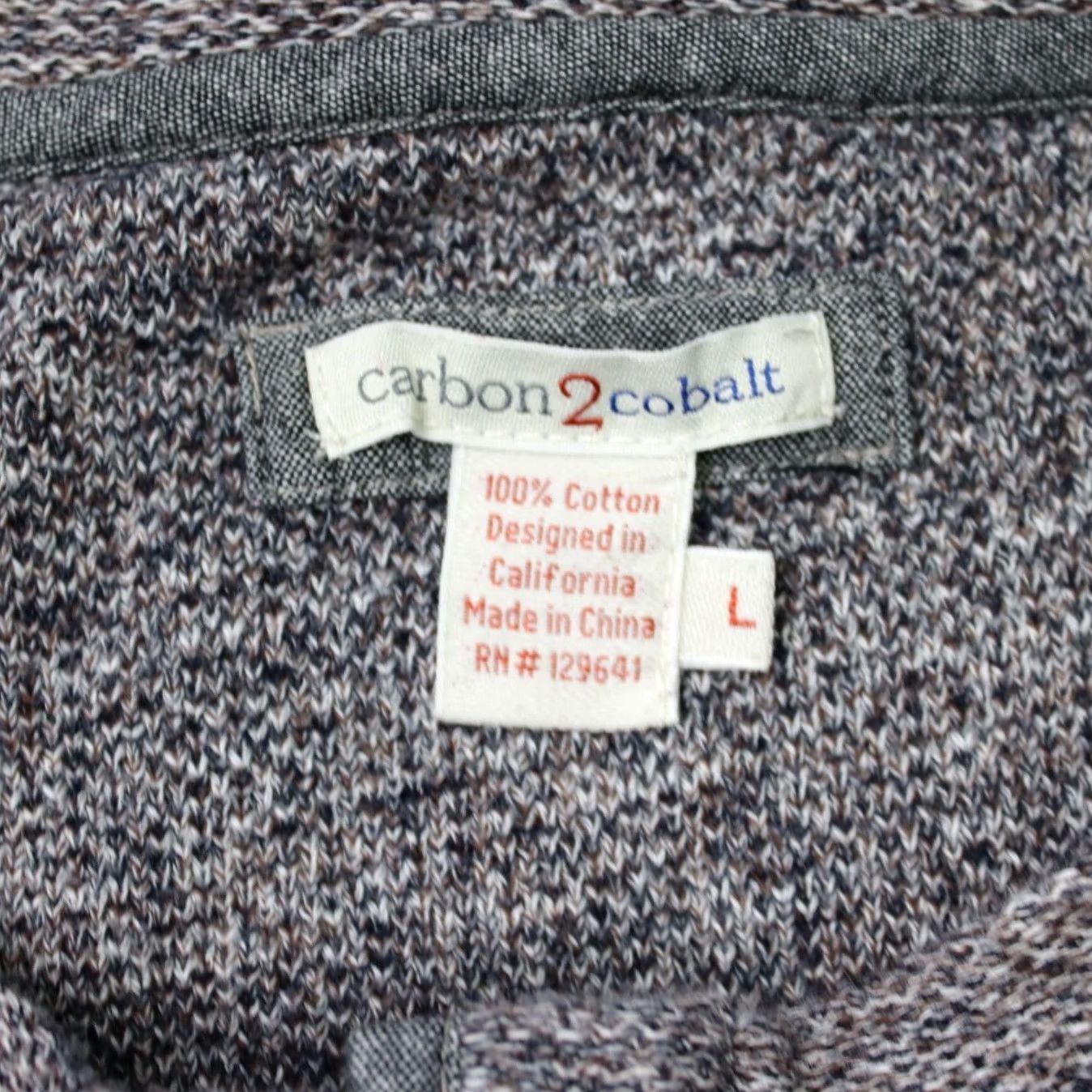 Carbon2Cobalt Carbon 2 Cobalt Shirt Mens Large Gray 100% Cotton Long Sleeve Henley Pullover Shirt Mens Large Gray Carbon 2 Cobalt Size US L / EU 52-54 / 3 - 5 Thumbnail