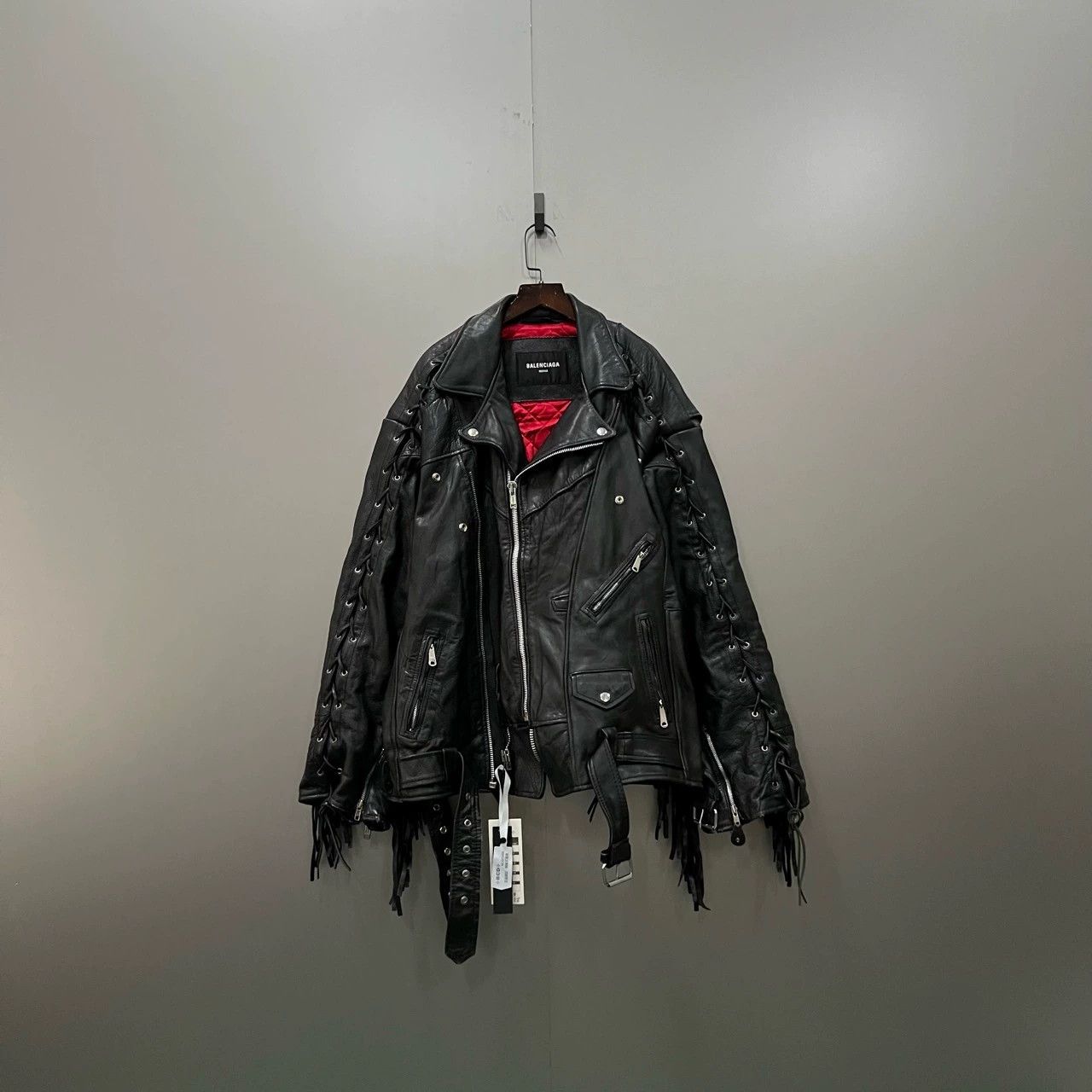 Balenciaga Balenciaga Multi-Zipper Drawstring Leather Jacket - dmc Size US M / EU 48-50 / 2 - 1 Thumbnail