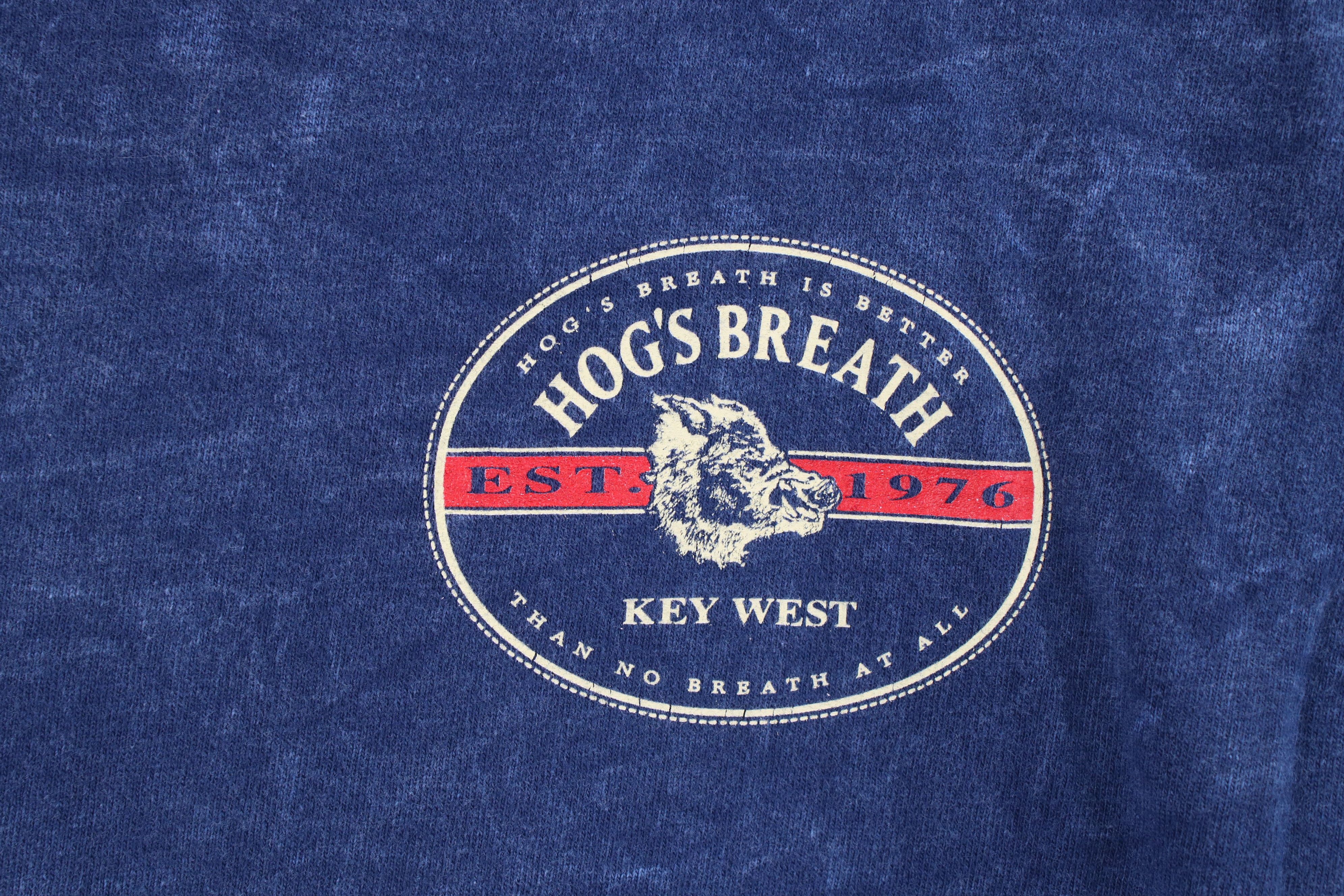 Vintage Vintage Acid Hogs Breath Saloon Key West T-Shirt USA Blue Size US M / EU 48-50 / 2 - 4 Thumbnail