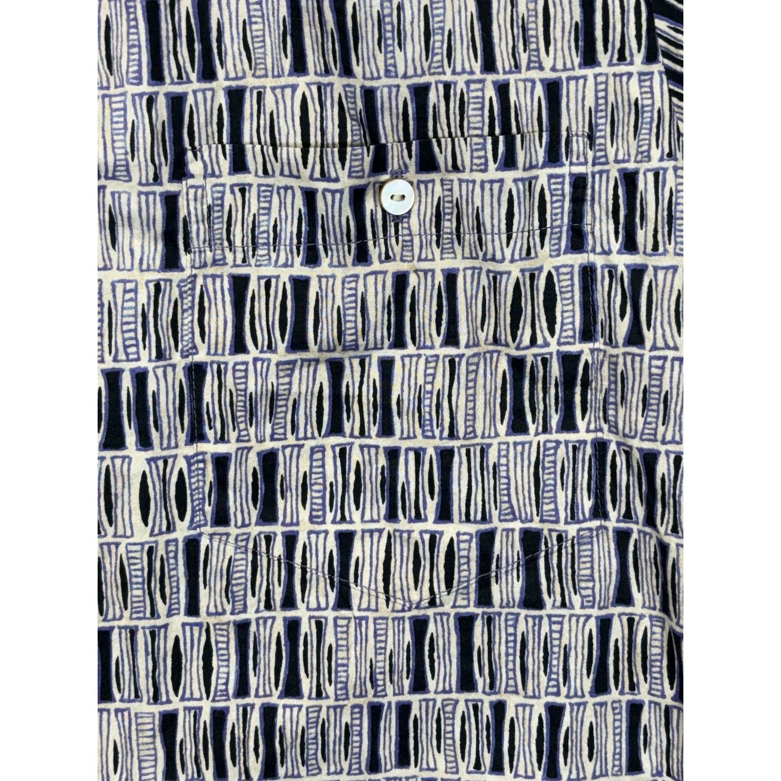 Tori Richard Tori Richard Hawaiian Shirt Abstract Print Short Sleeve Blue Size US XXL / EU 58 / 5 - 7 Thumbnail