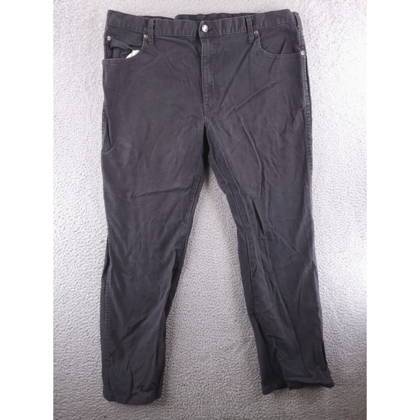 Dickies Dickies Jeans Mens 38x29 Black Denim Relaxed Straight Fit Work Workwear Jeans Mens 38 Black Denim Vintage No? Size US 38 / EU 54 - 3 Thumbnail