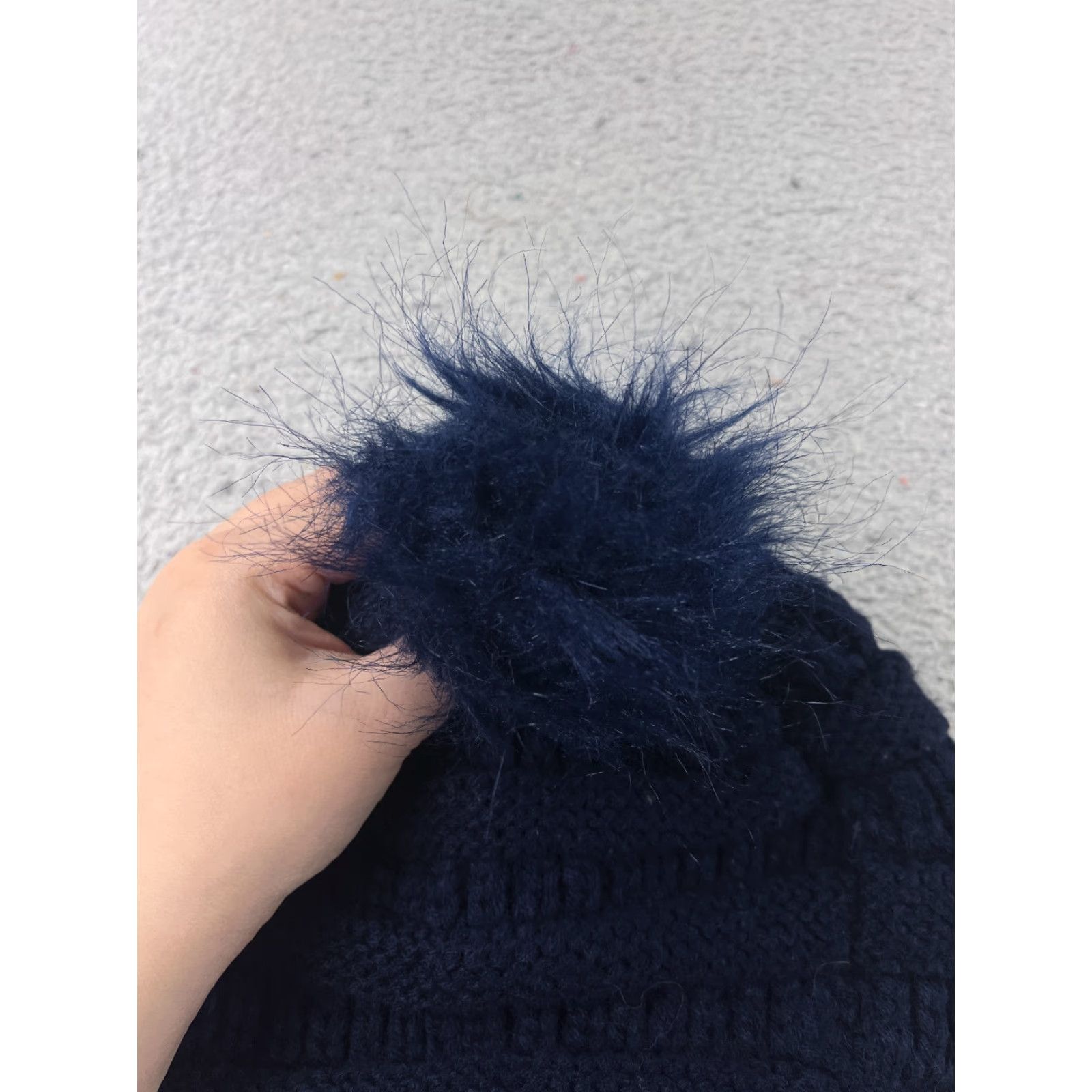 Vintage Aneco Beanie Adult One Size Blue Knit Acrylic Winter Hats Ski Outdoor Pom Beanie Womens/A mens Size ONE SIZE - 4 Thumbnail