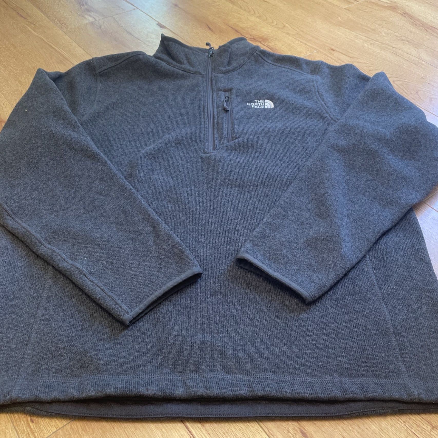 The North Face The North Face Jacket Mens Large Gray Quarter Zip Fleece Hiking Mock Neck Windbreaker Regular Fit Size US L / EU 52-54 / 3 - 6 Thumbnail