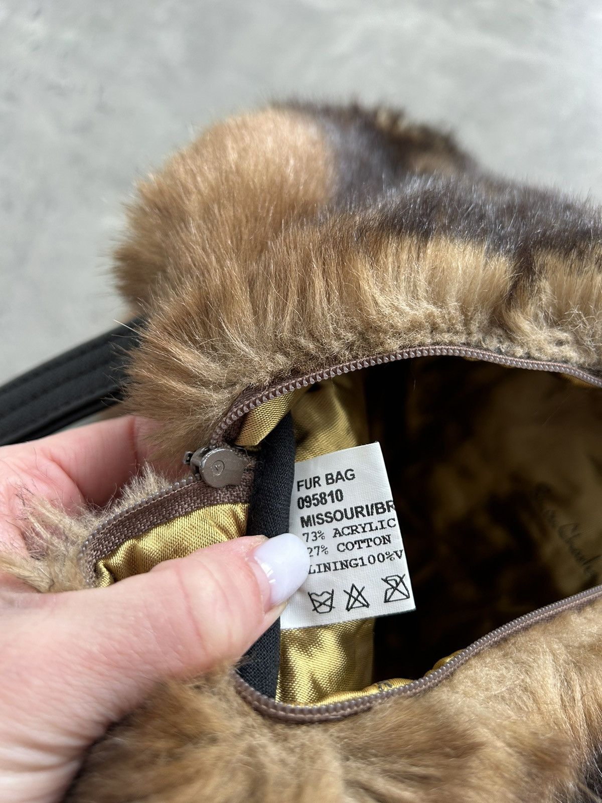Vintage Vintage fur faux Y2K bag Size ONE SIZE - 6 Thumbnail