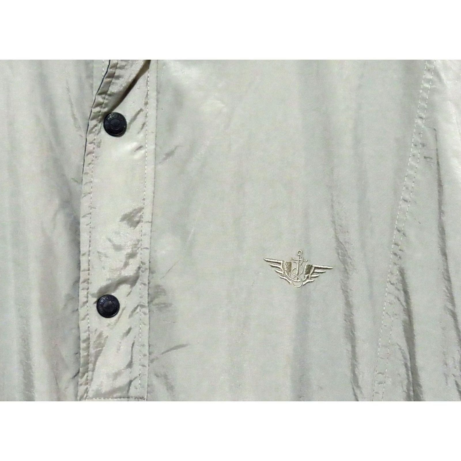 Dockers DOCKERS Golf Men's L 1/2 Button Pullover Windbreaker Jacket Khaki Beige Nylon Zipper Pockets Logo All Seasons Outdoor Windbreaker Summer Fall Winter Size US L / EU 52-54 / 3 - 4 Thumbnail