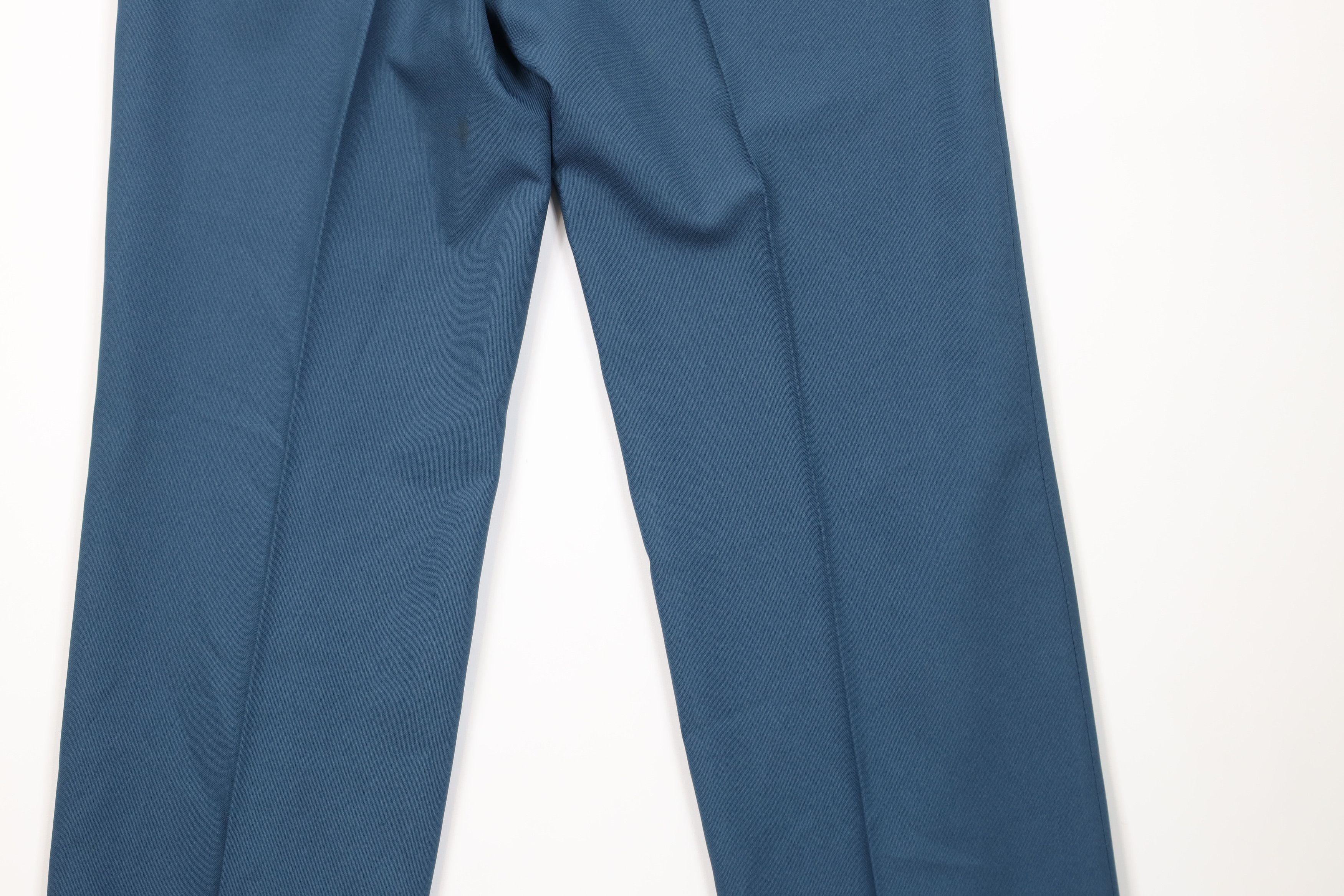 Vintage Vintage 70s Streetwear Flared Wide Leg Chino Pants Blue USA Size US 34 / EU 50 - 14 Thumbnail