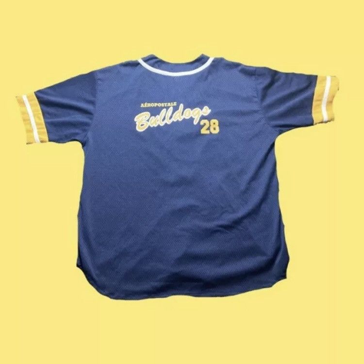 Aeropostale × Vintage Y2K Vintage Aeropostale Bulldogs Streewear Baseball Jersey Size US XL / EU 56 / 4 - 2 Thumbnail