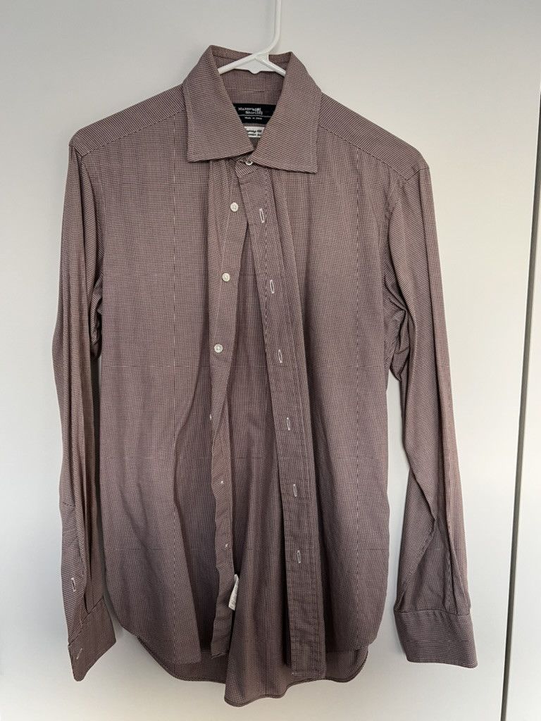 Kamakura Toyko Slim Fit - Brown Mini Houndstooth (15 1/3 - 34 1/3) Size US M / EU 48-50 / 2 - 1 Thumbnail