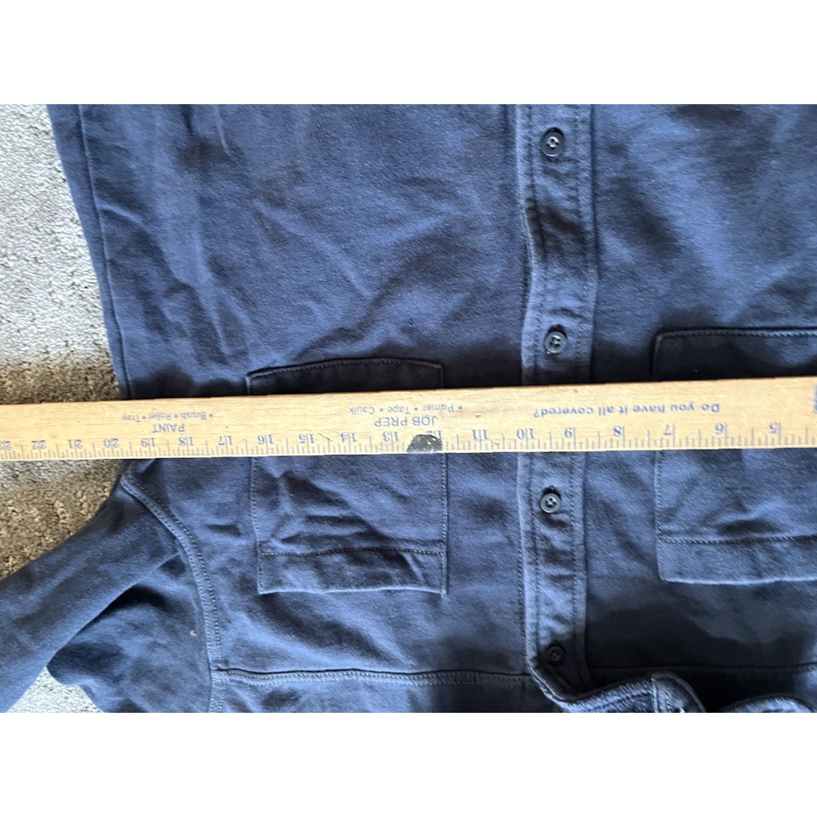 Urban Outfitters VINTAGE Urban Outfitters Shirt Womens Small Navy Blue Fleece Button Up Long Sleeve Women Blue 90s Mens? Size S / US 4 / IT 40 - 4 Thumbnail