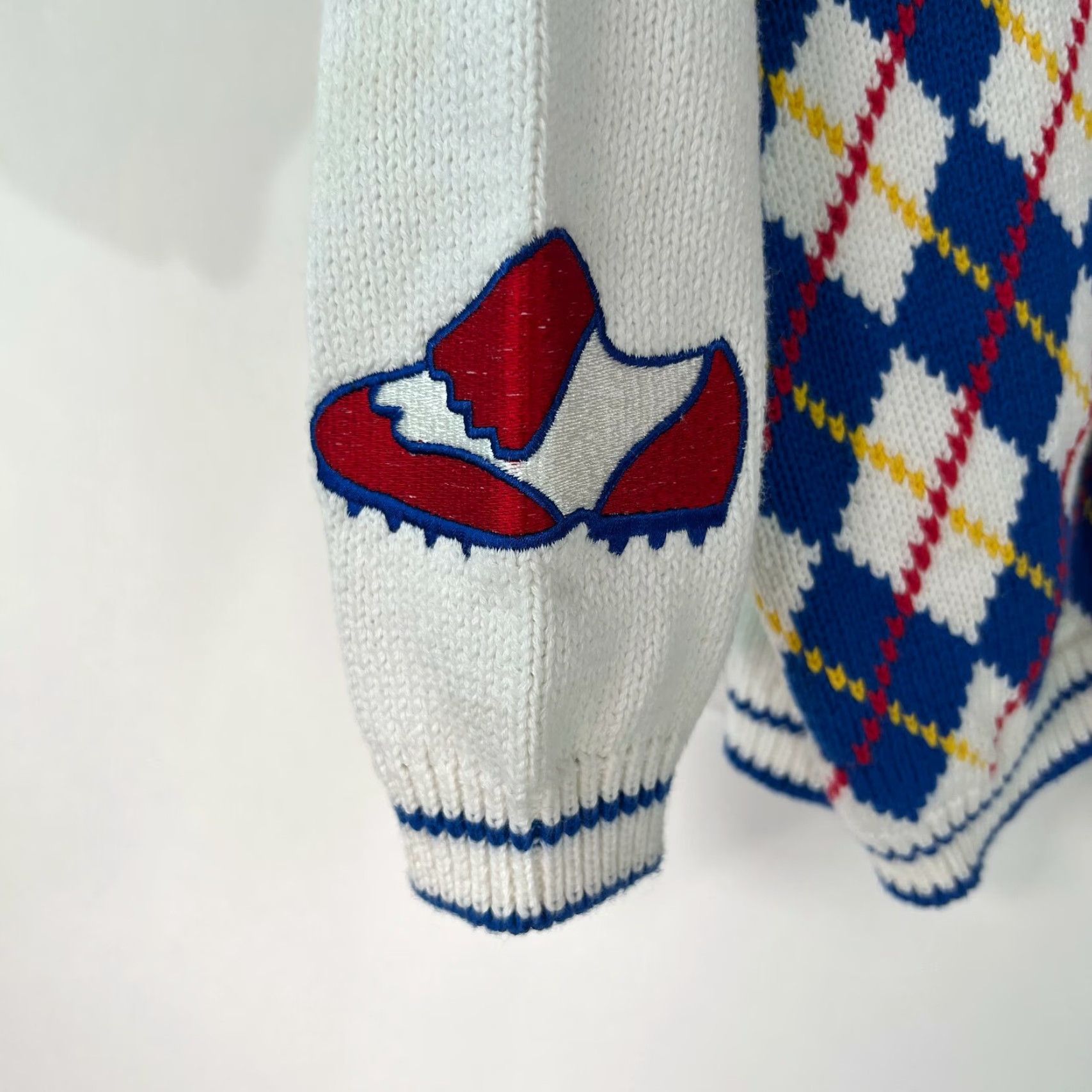 Charter Club Charter Club By Jane Justin Women Cardigan Long Sleeve Golf Print White Size L Size L / US 10 / IT 46 - 6 Thumbnail