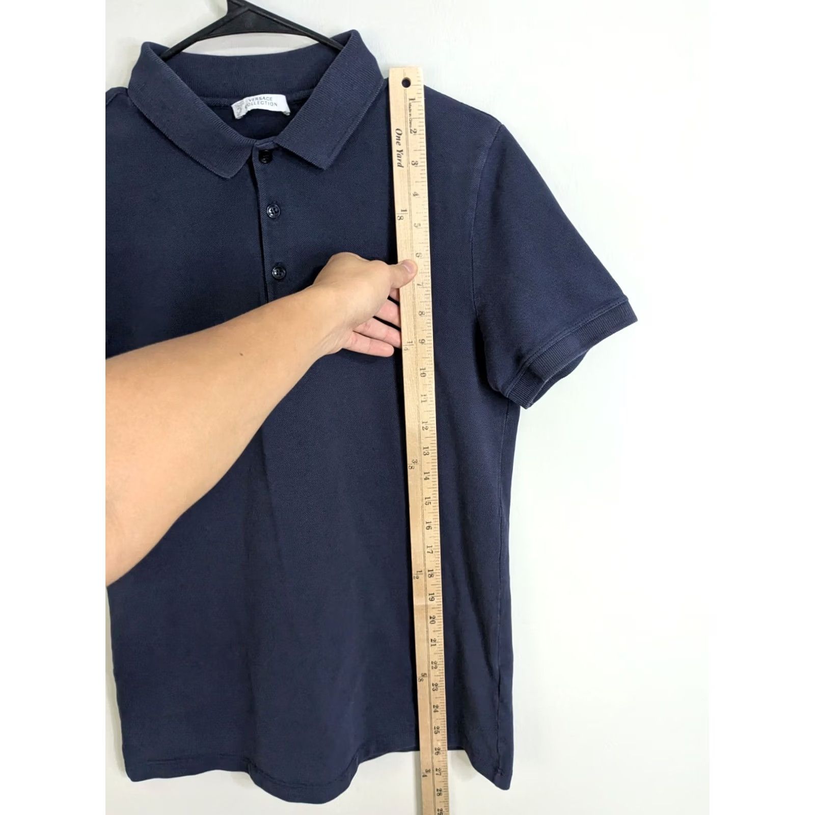 Versace Versace Polo Shirt Men's Small Blue Short Sleeve Casual Preppy Stretch Cotton Size US S / EU 44-46 / 1 - 6 Thumbnail