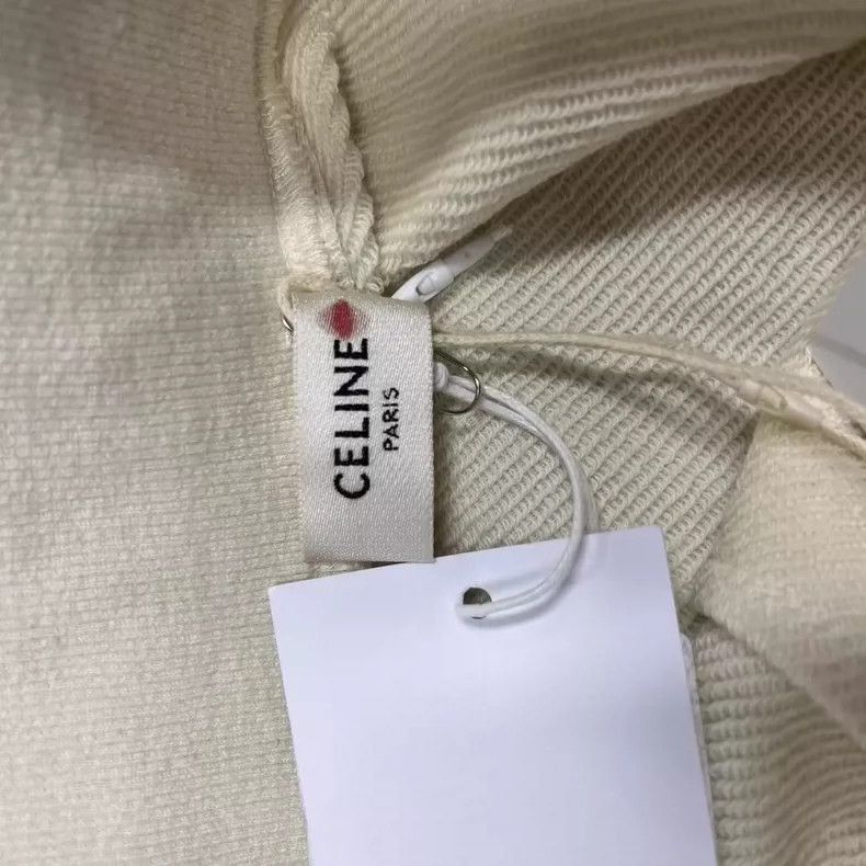 Celine Celine Ivory Logo Print Relaxed Drawstring Shorts Size US 32 / EU 48 - 3 Thumbnail