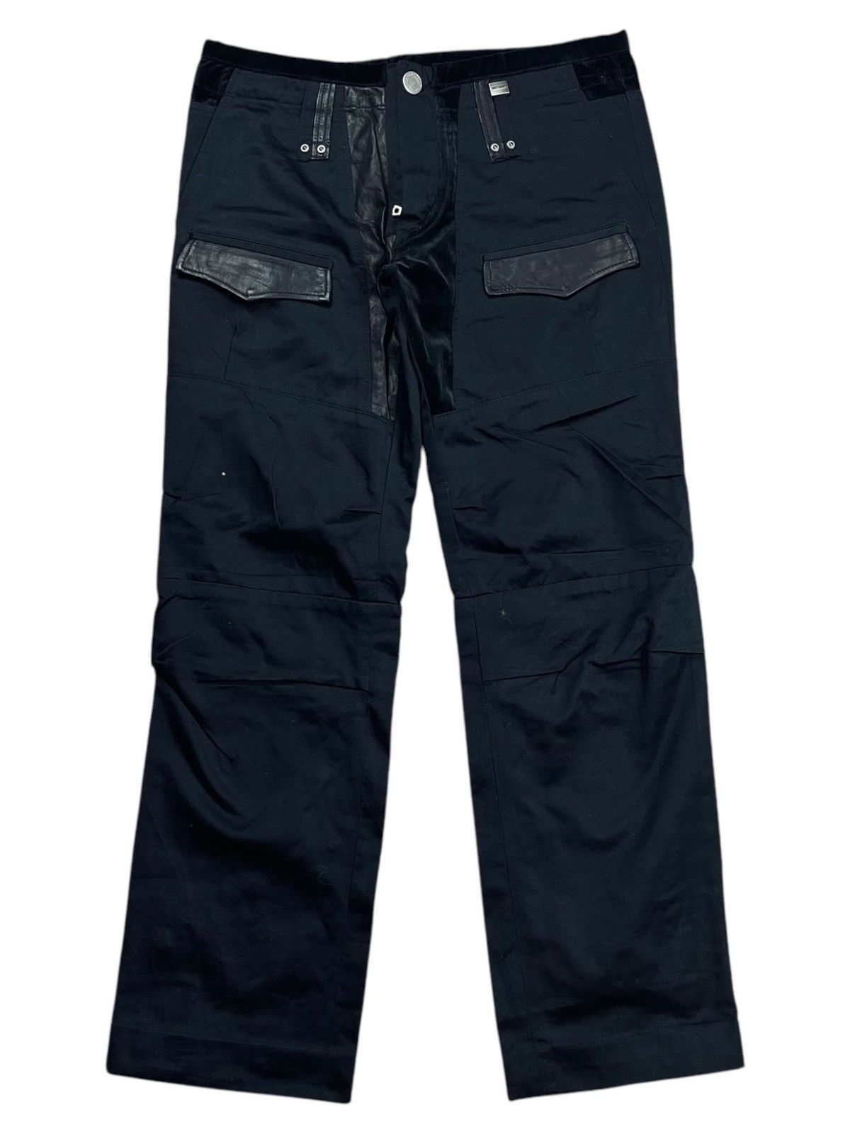 2005 Artisan - Riri Zips Bad Boy Mix Velour Biker Pants