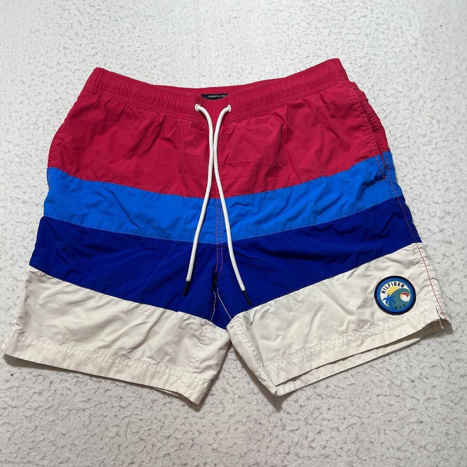 Tommy Hilfiger Men's Colorblocked Oscar Swim Trunks, Created For Macy's In  Cobalt