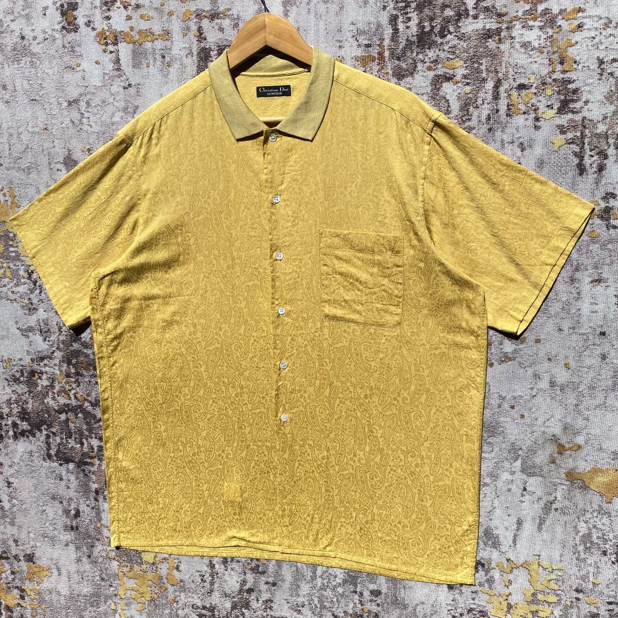 Christian Dior Monsieur Vintage Christian Dior Paisley Shirt Christian Dior Luxury Size US XL / EU 56 / 4 - 3 Thumbnail