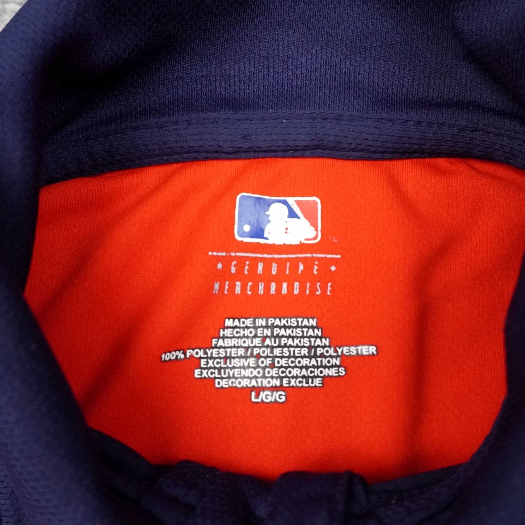 MLB MLB Boston Red Sox Moisture Wicking Mens Large Blue Short Sleeve Collared Shirt Size US L / EU 52-54 / 3 - 5 Thumbnail