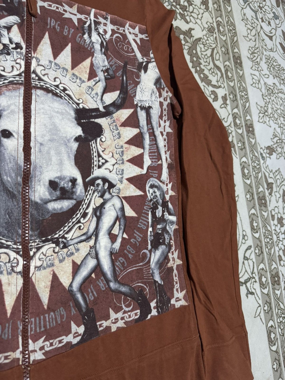 Jean Paul Gaultier GRAILED! Vtg JPG Western Sexy Cowboy Hoodie Zipper Size US M / EU 48-50 / 2 - 4 Thumbnail