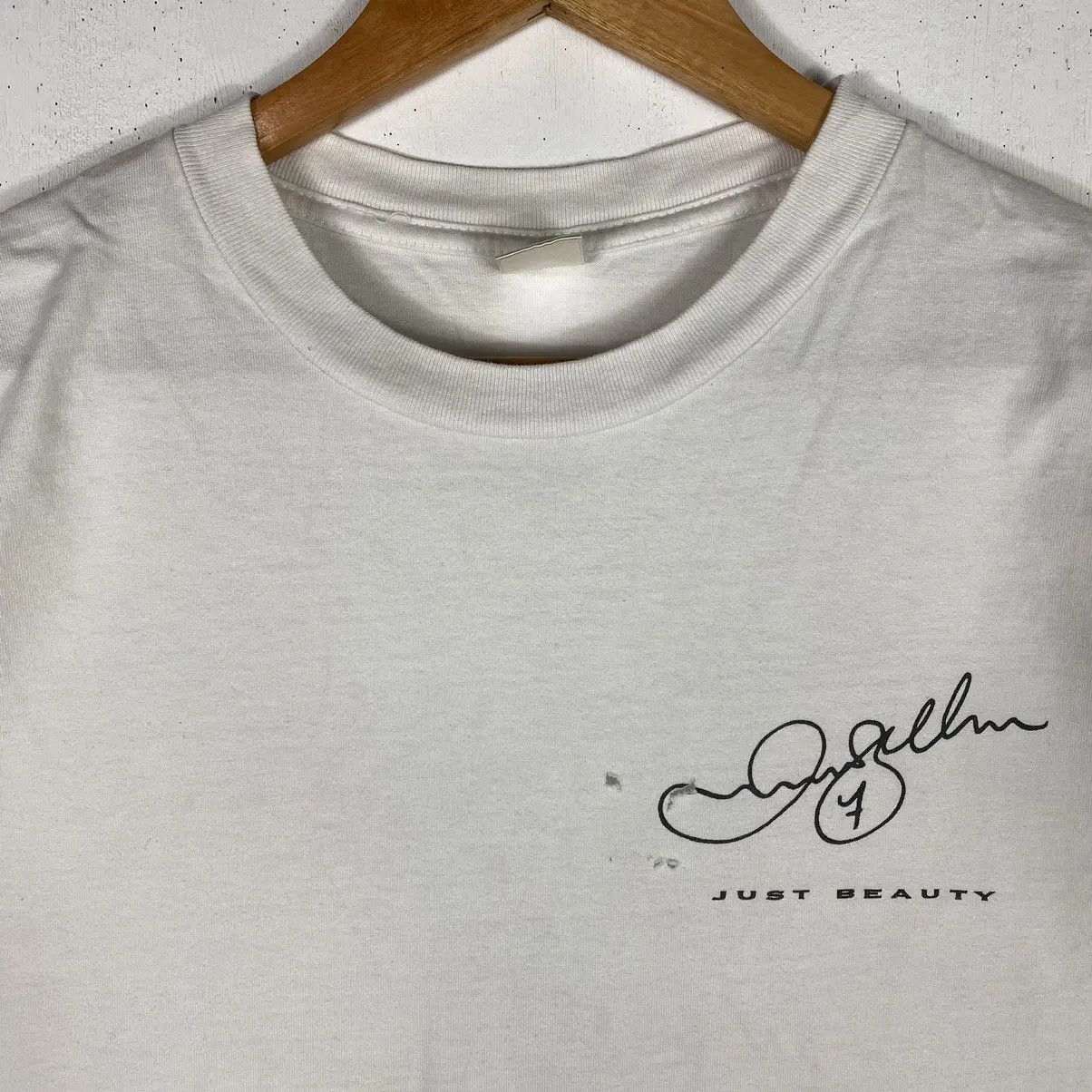 David Beckham VINTAGE 90's DAVID BECKHAM PROMO SIGNATURE TEE Size US M / EU 48-50 / 2 - 6 Thumbnail