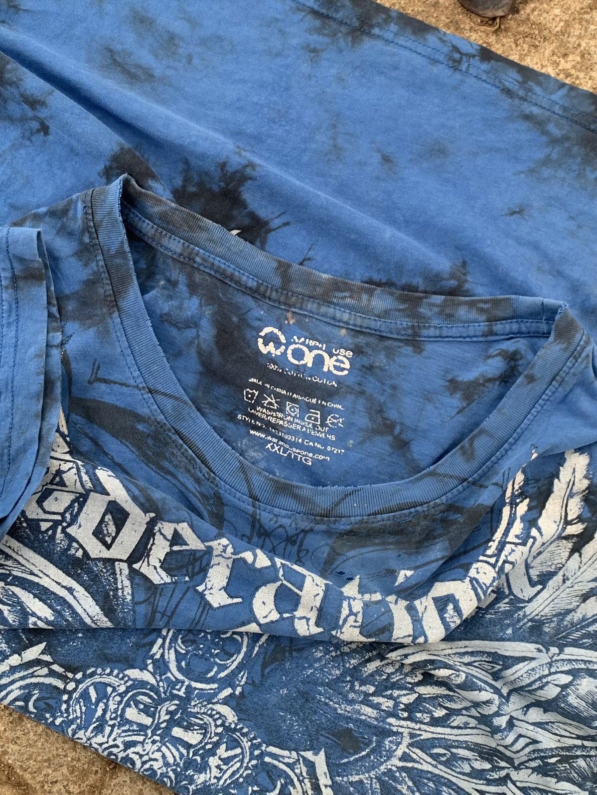 Affliction Y2K Warehouse One “Federation of Souls” Distressed Shirt Size US XXL / EU 58 / 5 - 8 Thumbnail