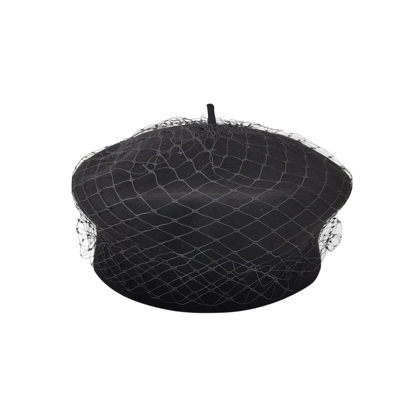 Dior Dior Veiled Rabbit Hair Beret ONE SIZE Size ONE SIZE - 1 Thumbnail