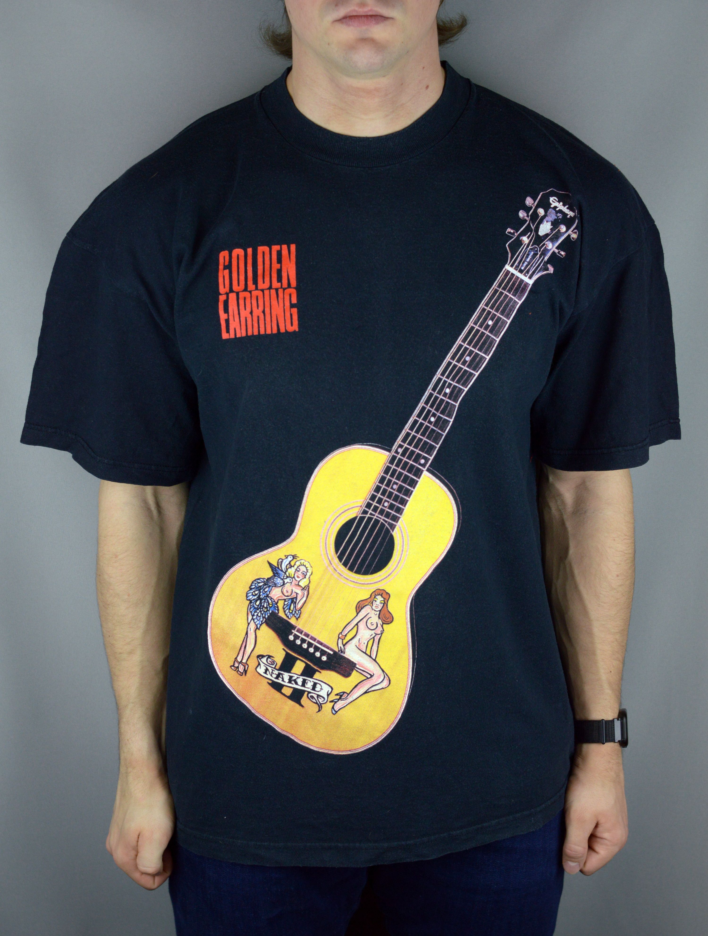 Vintage Vintage Golden Earring Naked 2 tour 1998 t shirt Size US XL / EU 56 / 4 - 1 Thumbnail