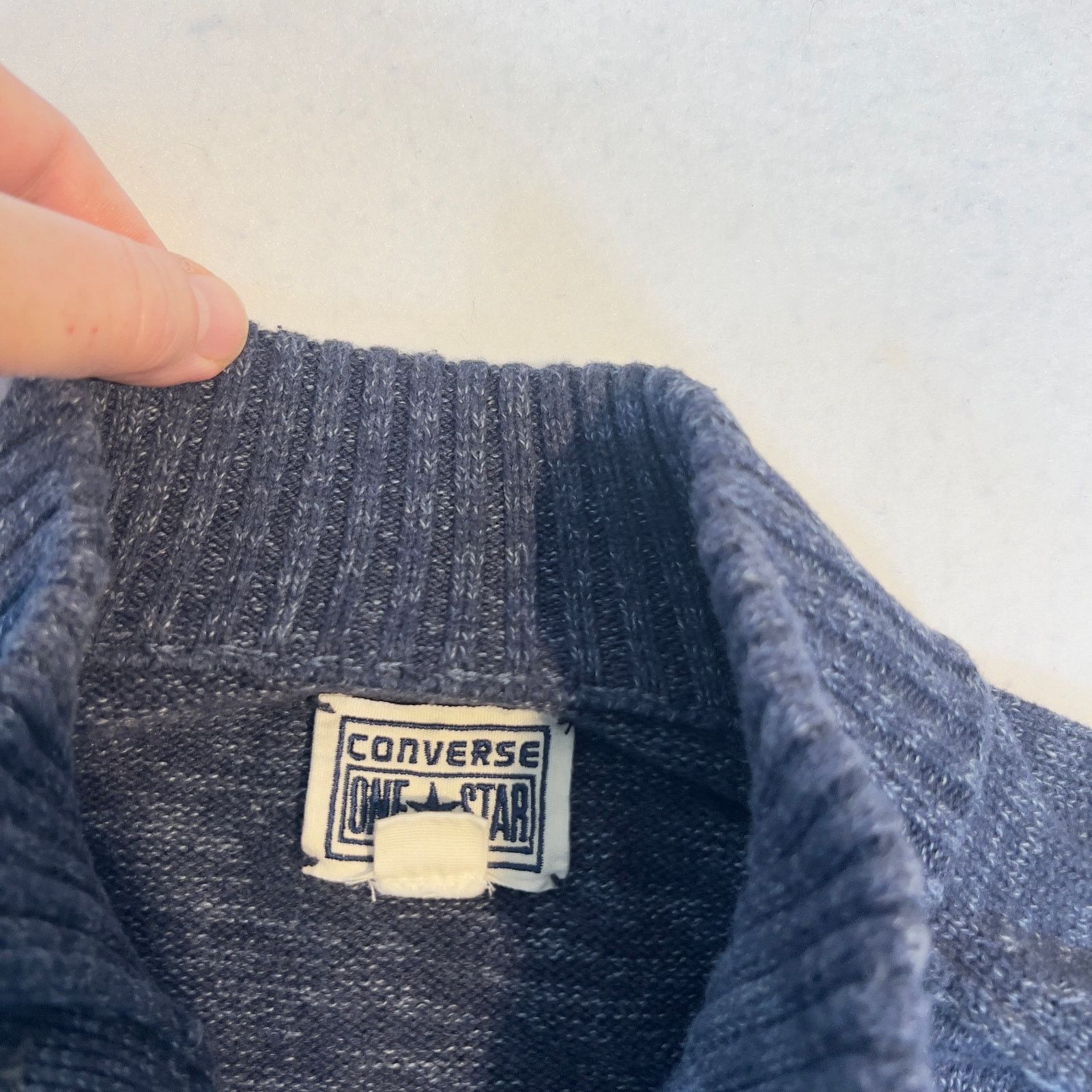 Converse Converse One Star Henley Sweater Mens L 4 Button 100% Cotton Size US L / EU 52-54 / 3 - 10 Thumbnail