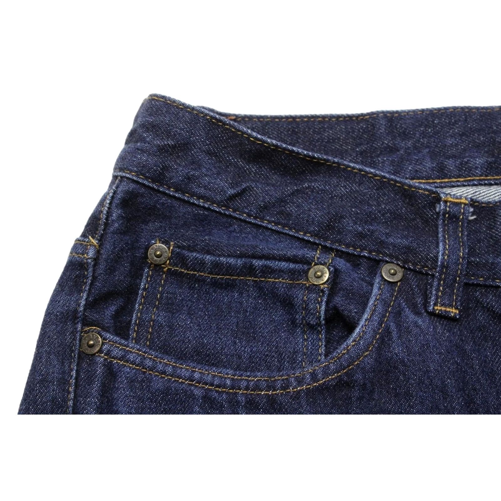 Vintage Acne Roc New Raw Jeans Men's W32/L32 Dark Blue Straight Fit Button Fade Effect Size US 32 / EU 48 - 6 Thumbnail