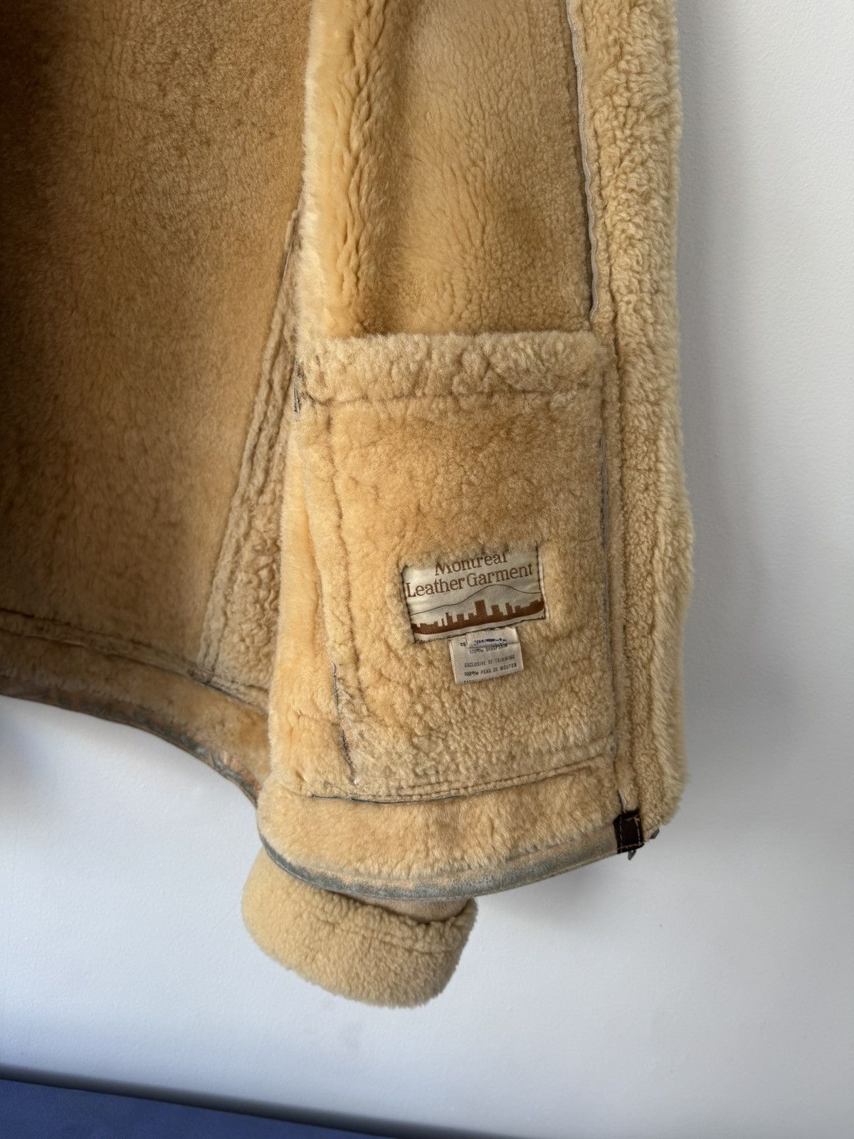 Vintage Vintage Shearling Moto Jacket Size US M / EU 48-50 / 2 - 4 Thumbnail